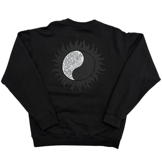Stussy x Our Legacy Sun Crewneck Sweater Black (Made in USA) (Fits M-L)