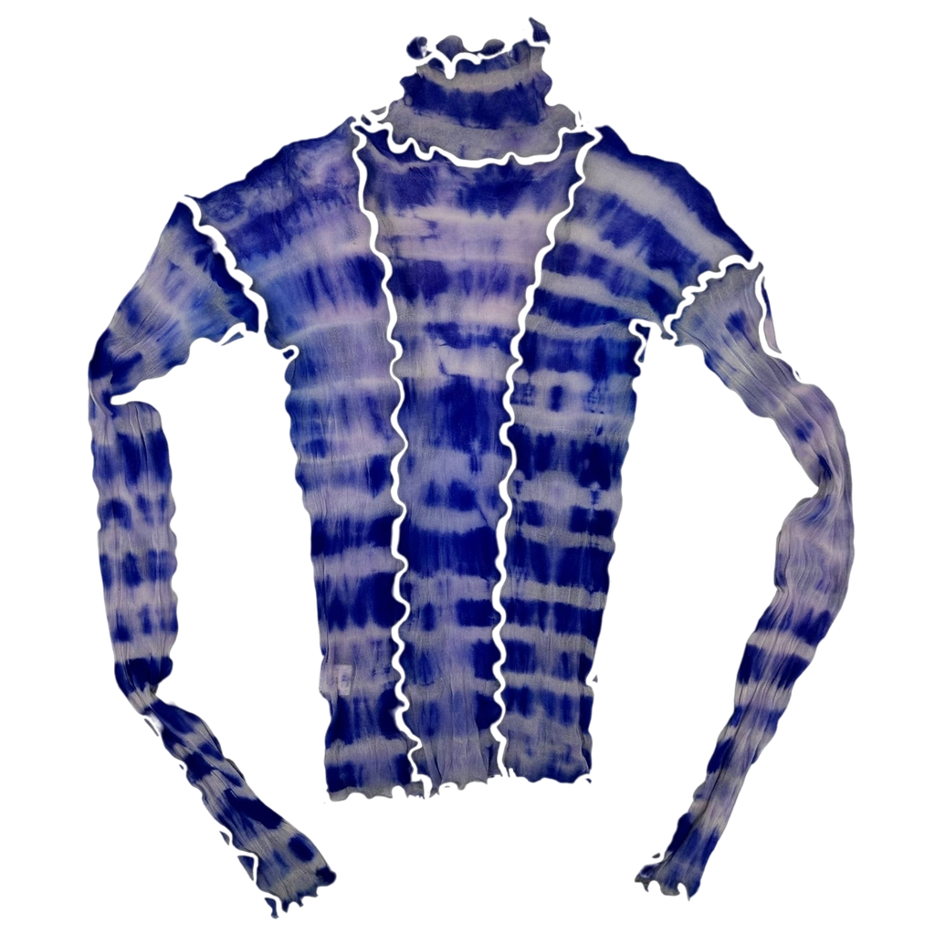 Asai Mesh Long Sleeve Top Blue (One size)