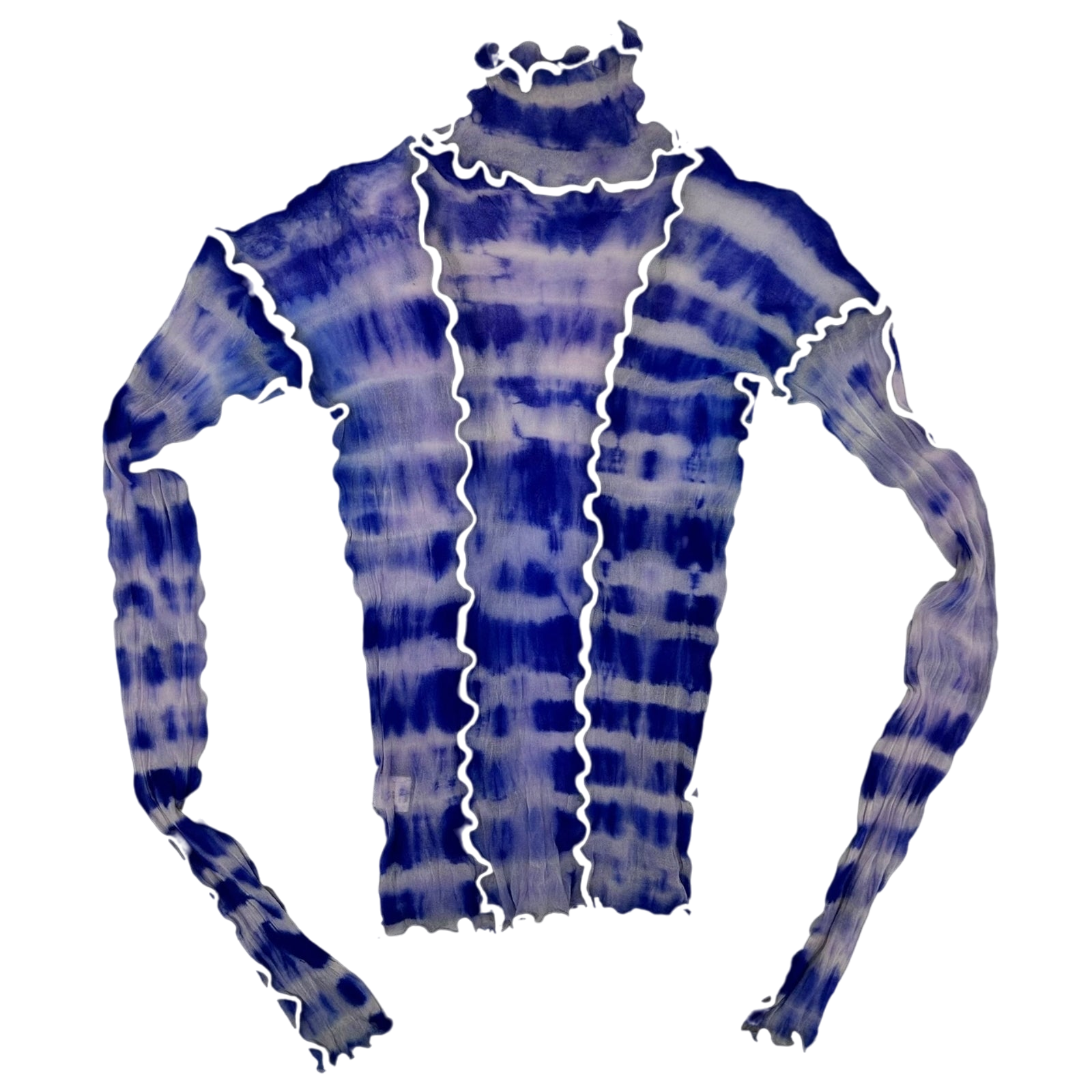 Asai Mesh Long Sleeve Top Blue (One size)