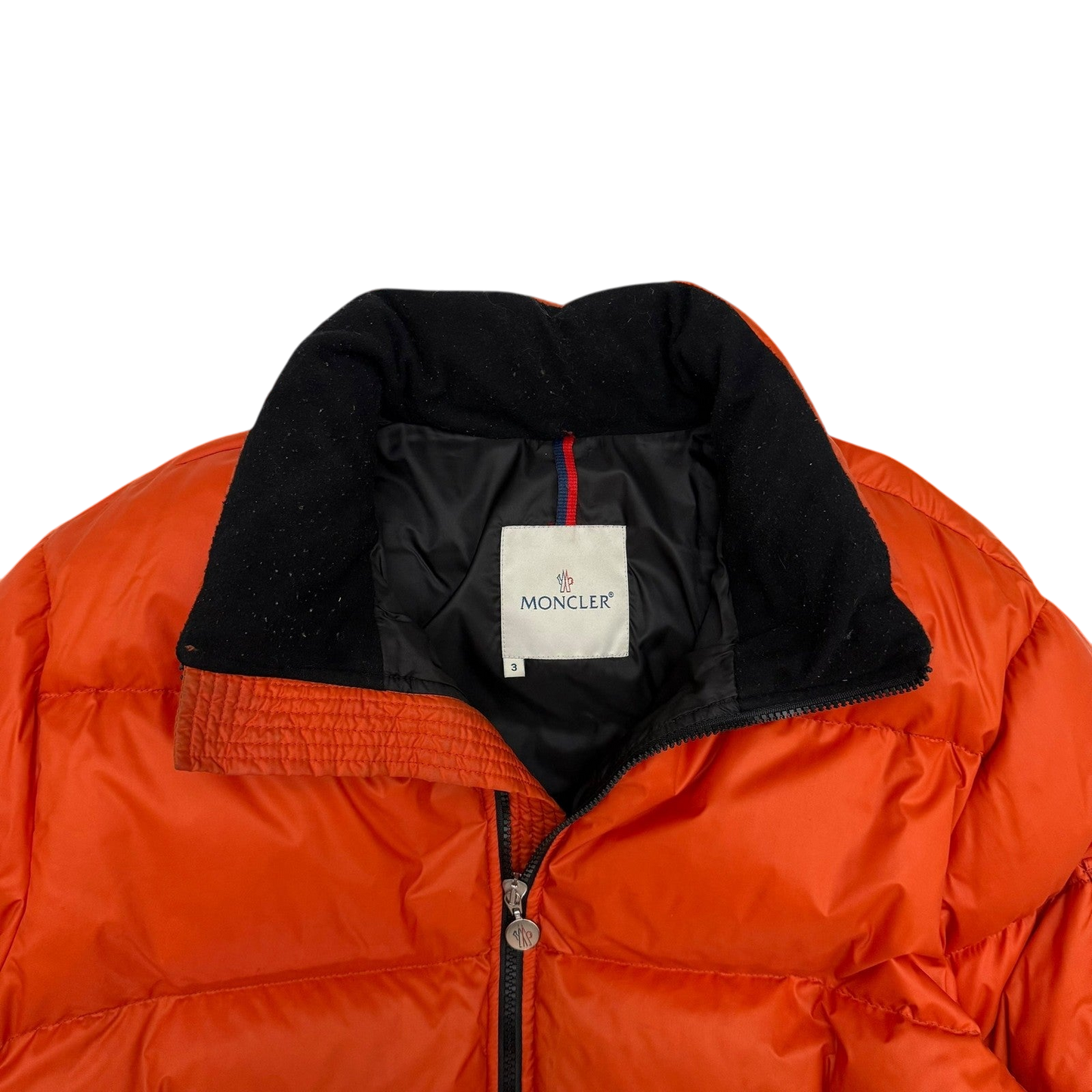 Moncler Vintage Maya Down Jacket Orange (Fits L)
