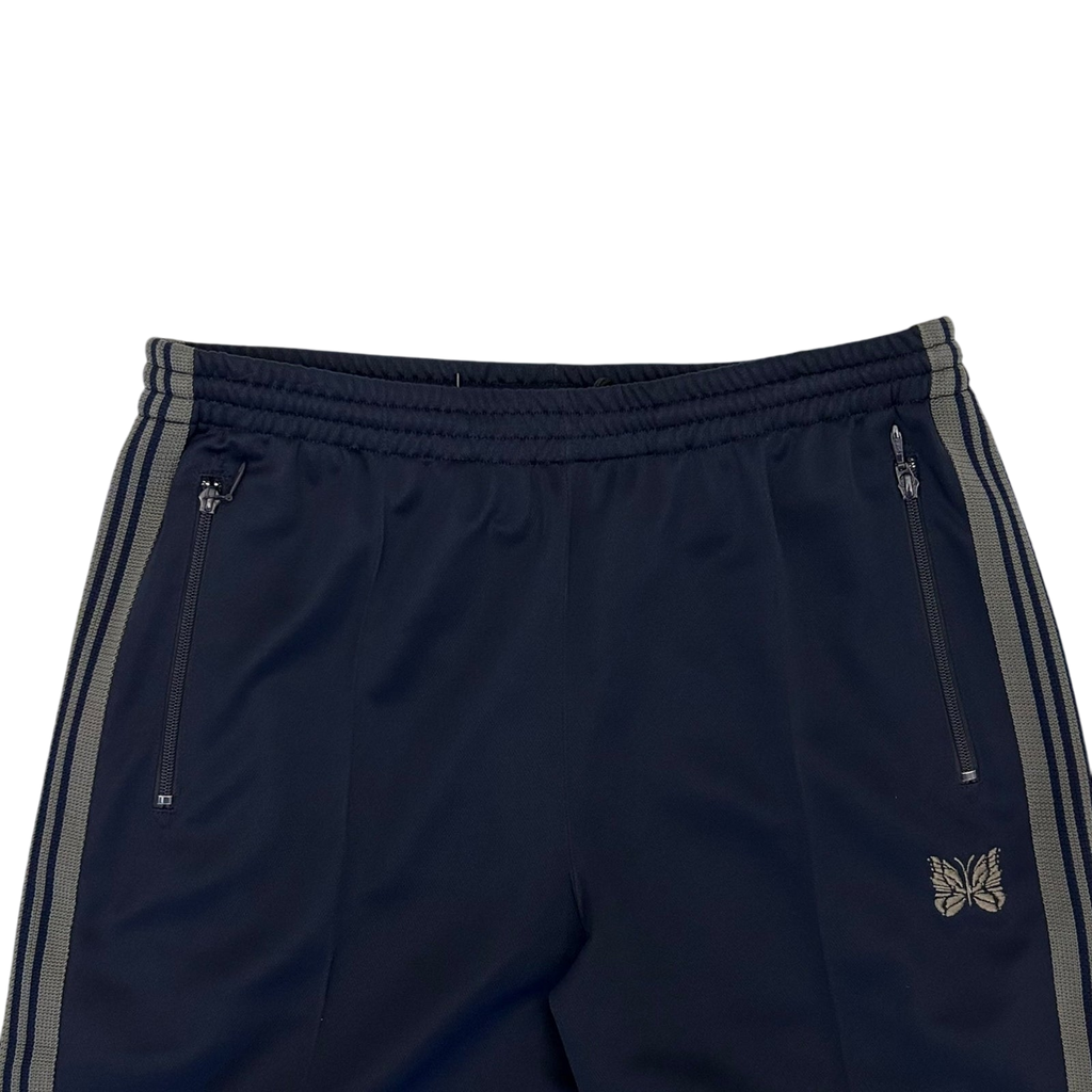 Needles Poly Smooth Track Pants Navy/Grey (Size L)