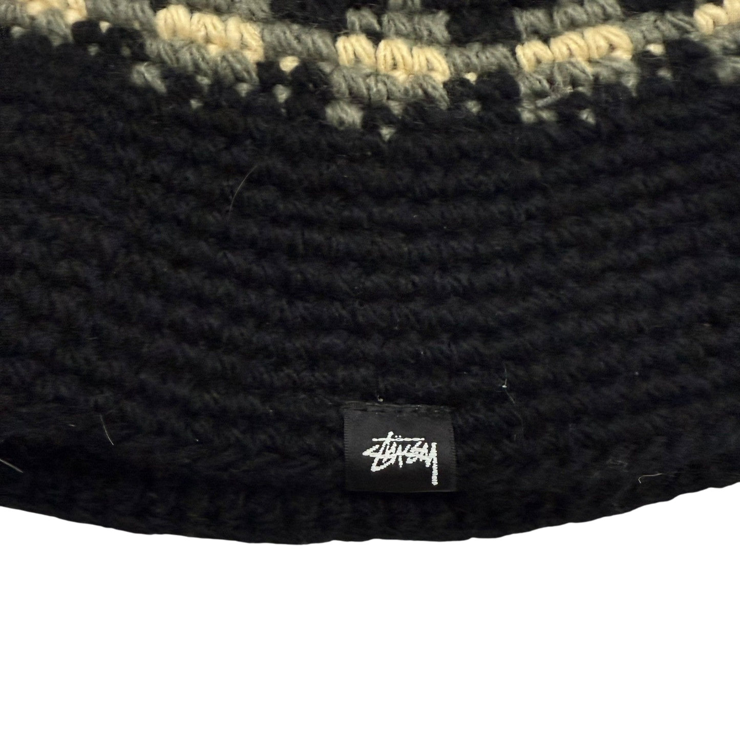 Stussy Japan AW22 Fairisle Bucket Hat Black