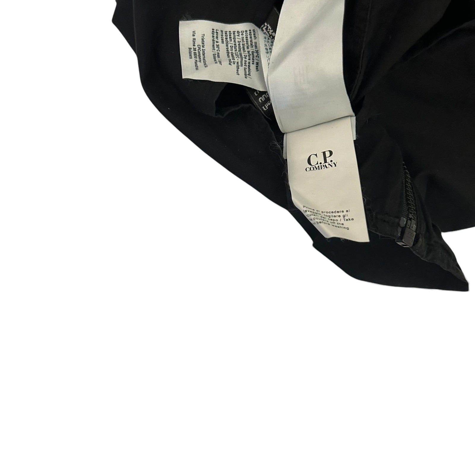 C.P. Company Lens Zip-Up Overshirt Black (Fits L)