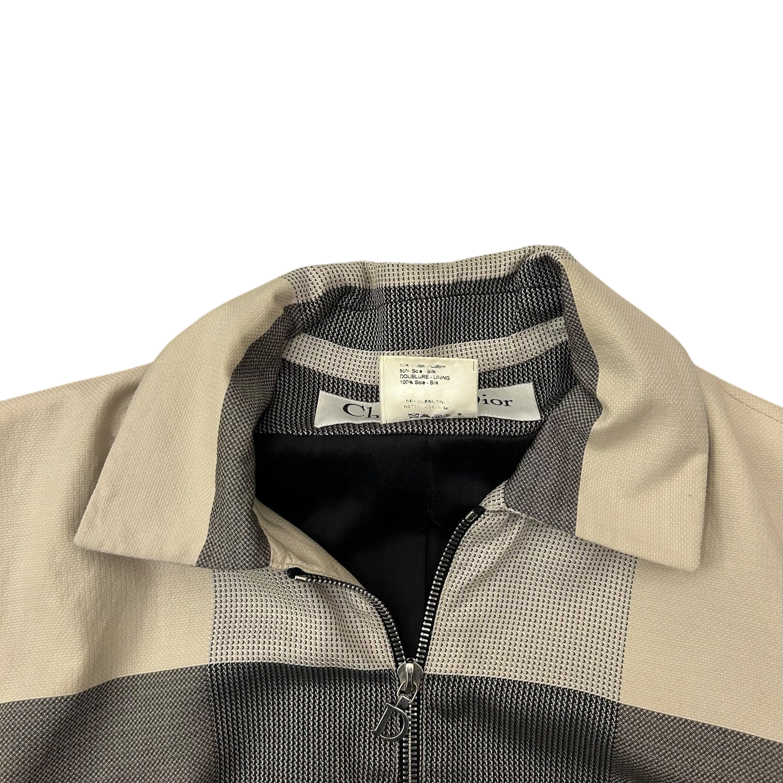 Dior Vintage Women’s Checkered Cropped Jacket (Size S-M Womens)