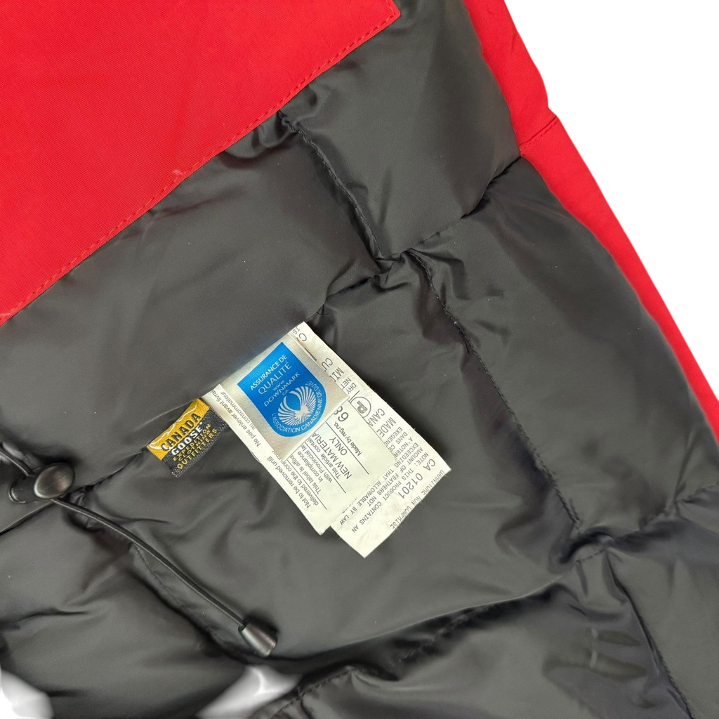 Canada Goose Vintage Expedition Down Fur-Trim Parka Red (Fits M-L)