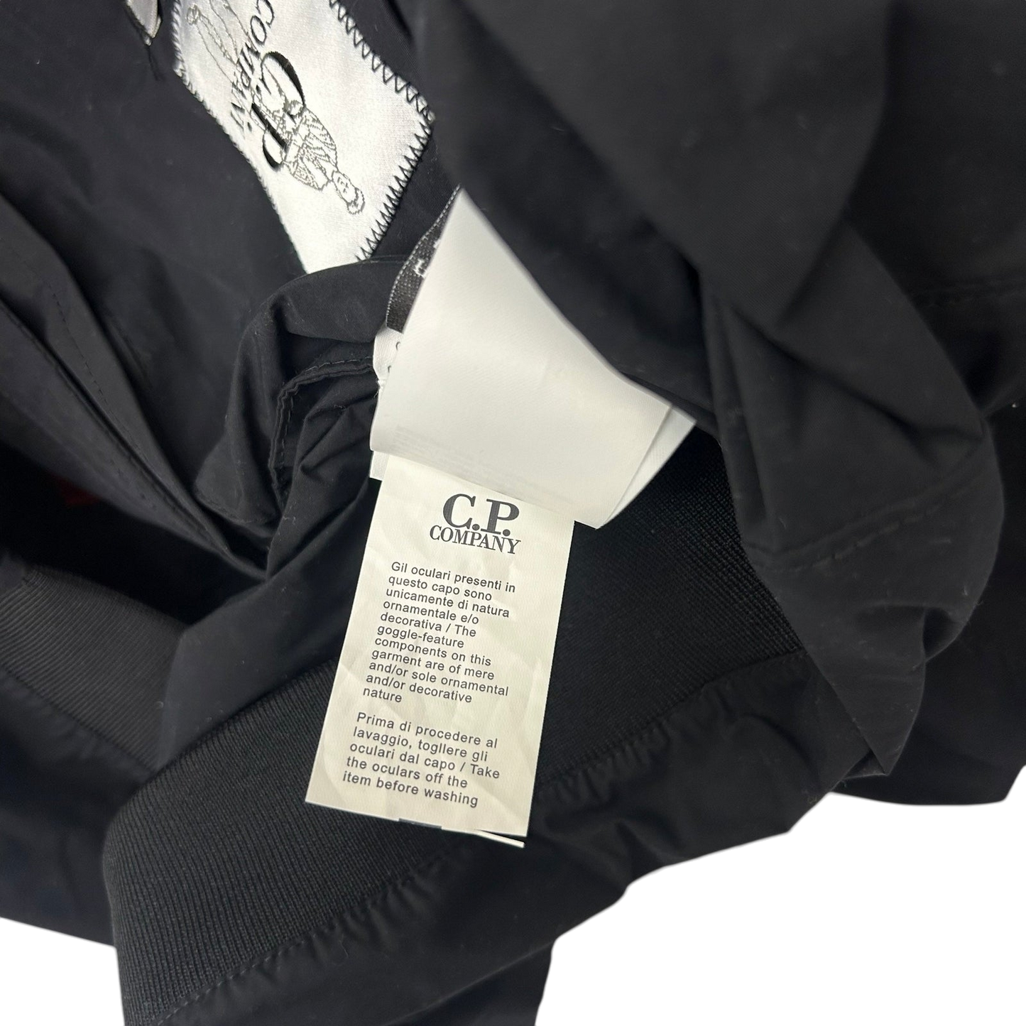 C.P. Company Memri Goggle Nylon Jacket Black (Fits L-XL)