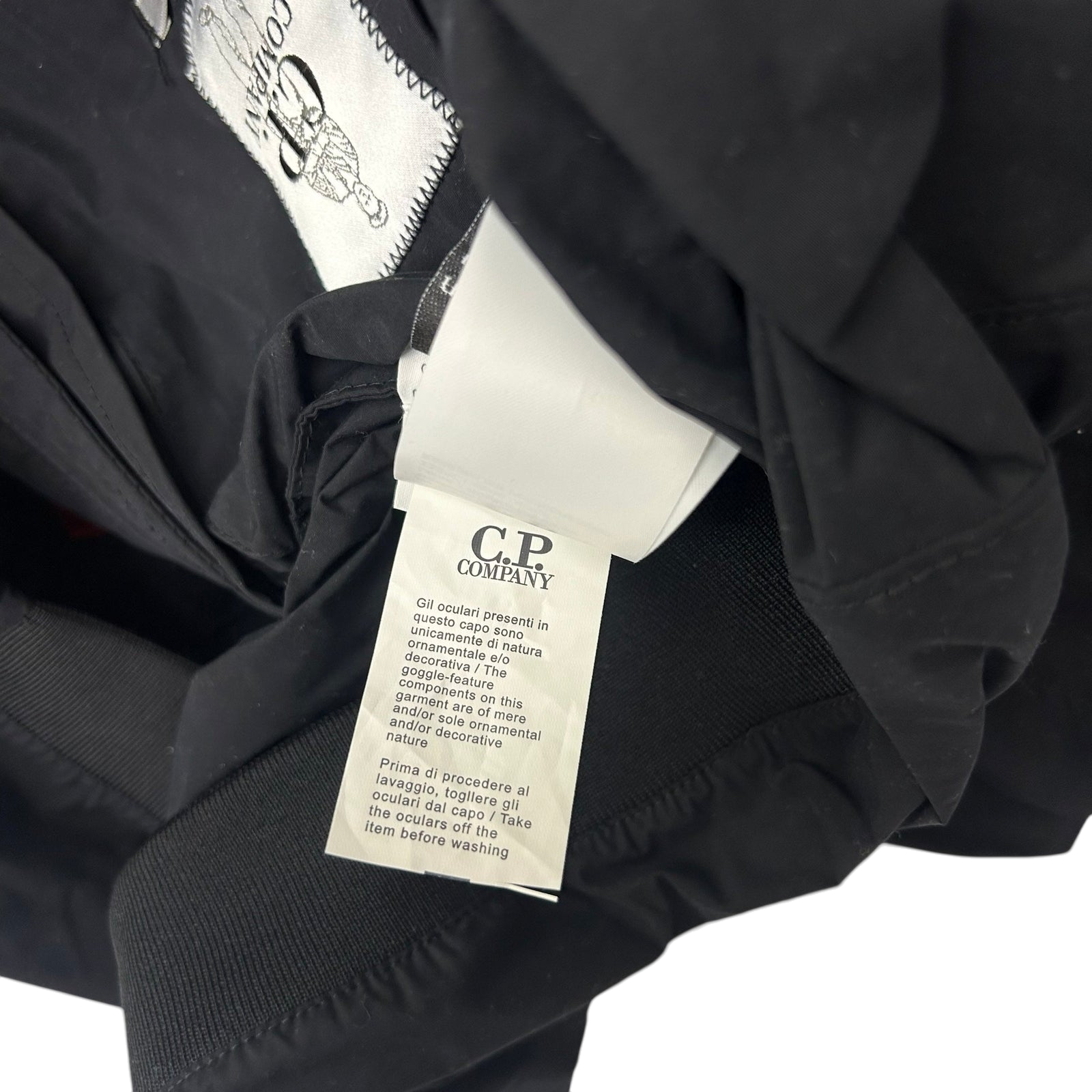 C.P. Company Memri Goggle Nylon Jacket Black (Fits L-XL)