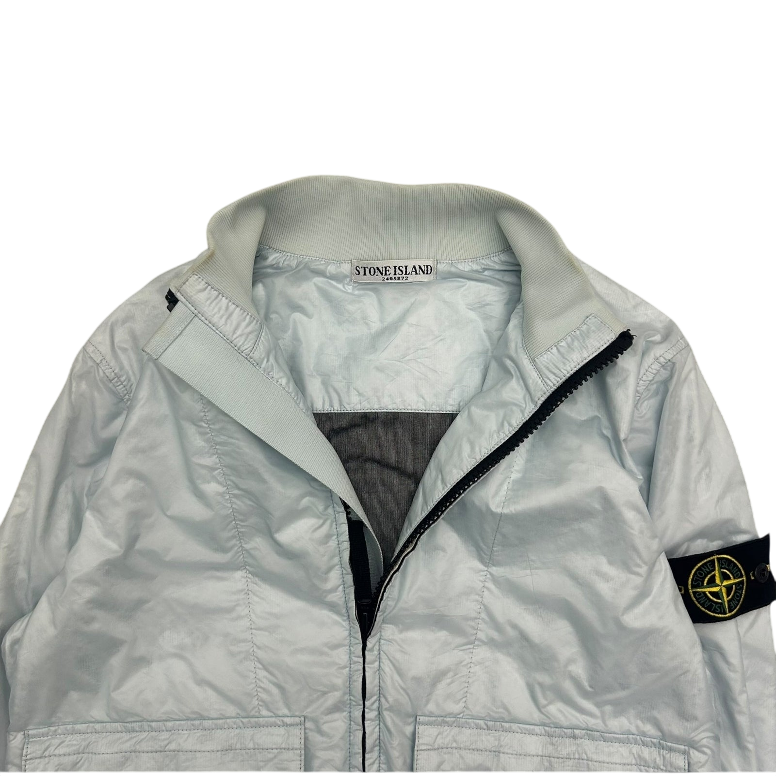 SS2011 Stone Island Rip Stop Bomber Jacket Ice Blue (Fits S/M)