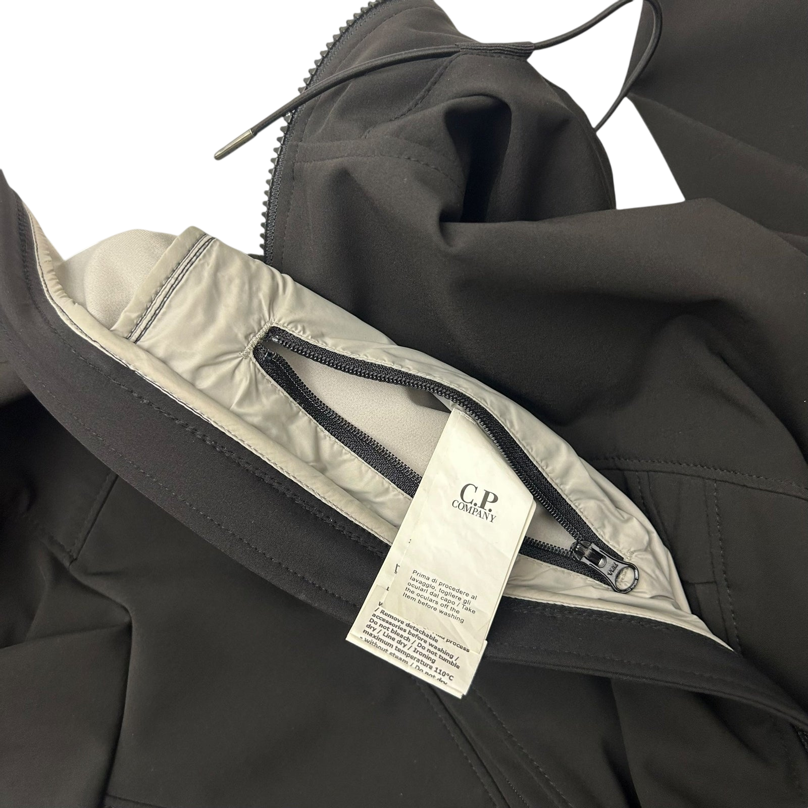 C.P. Company Goggle Lens Soft Shell Jacket Black (Fits M-L)