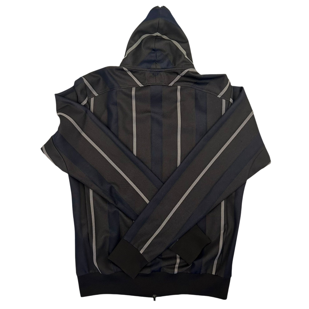 Y-3 Logo Stripe Track Jacket Charcoal/Navy/White (Fits S-M)