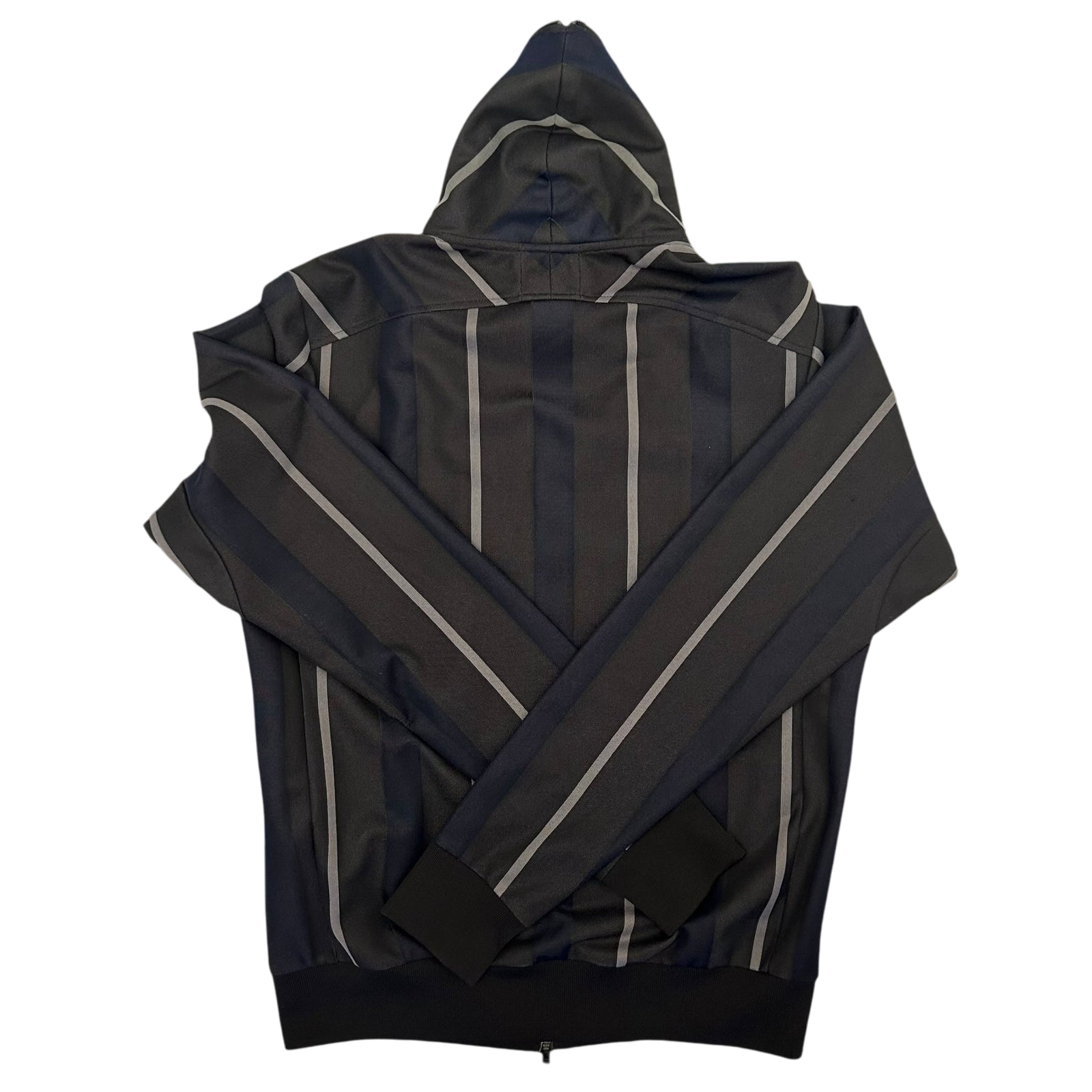 Y-3 Logo Stripe Track Jacket Charcoal/Navy/White (Fits S-M)