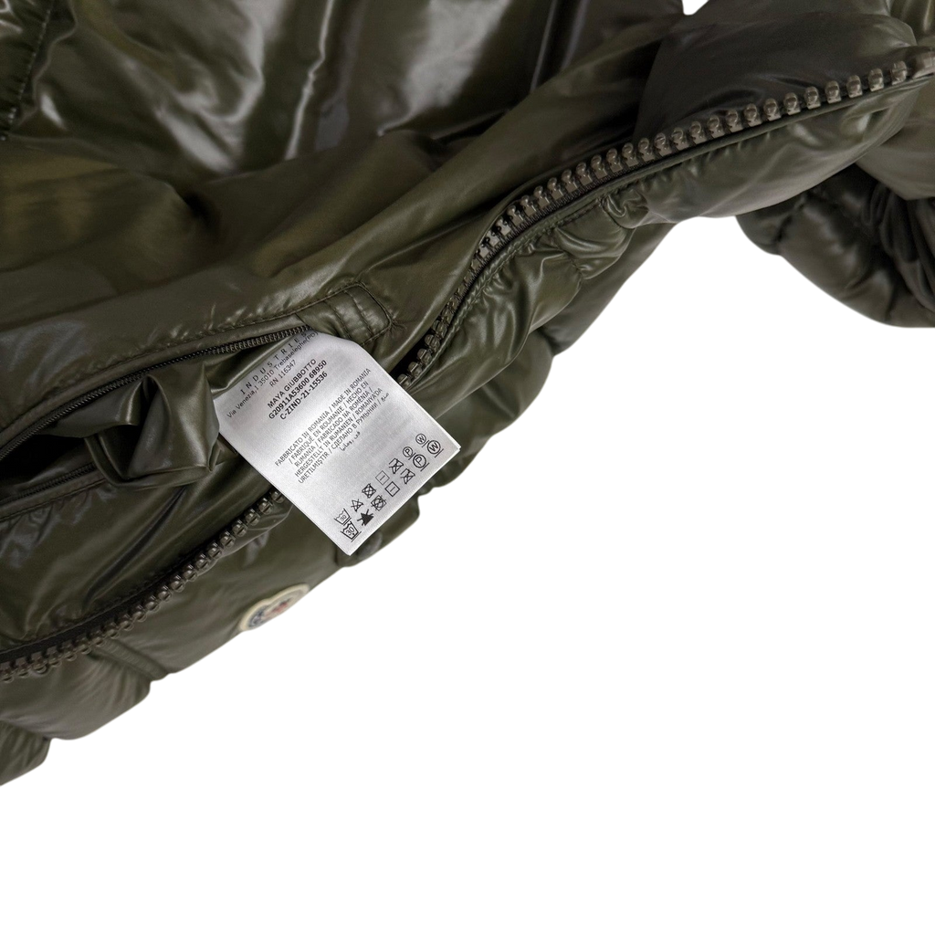 Moncler Maya Quilted Nylon Down Jacket Olive Green (Fits M-L)