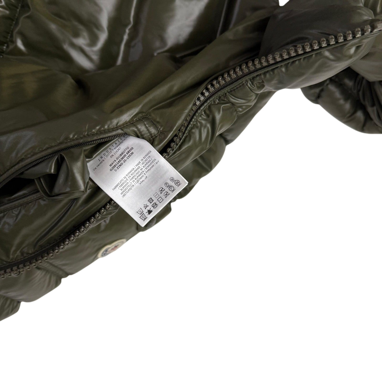 Moncler Maya Quilted Nylon Down Jacket Olive Green (Fits M-L)