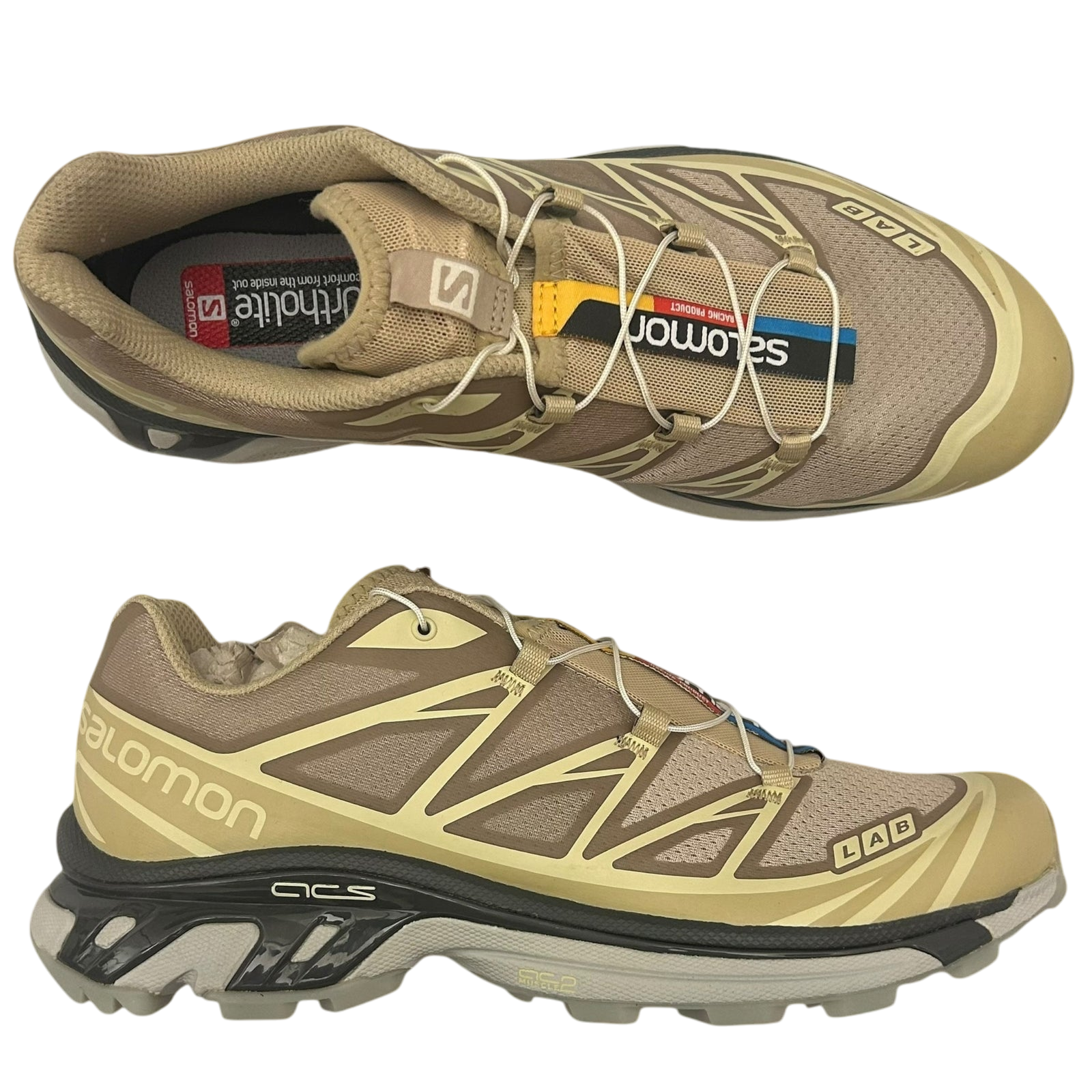 Salomon XT-6 Clear ‘Safari / Magnet / Vanilla Ice’ (US9/UK8.5)