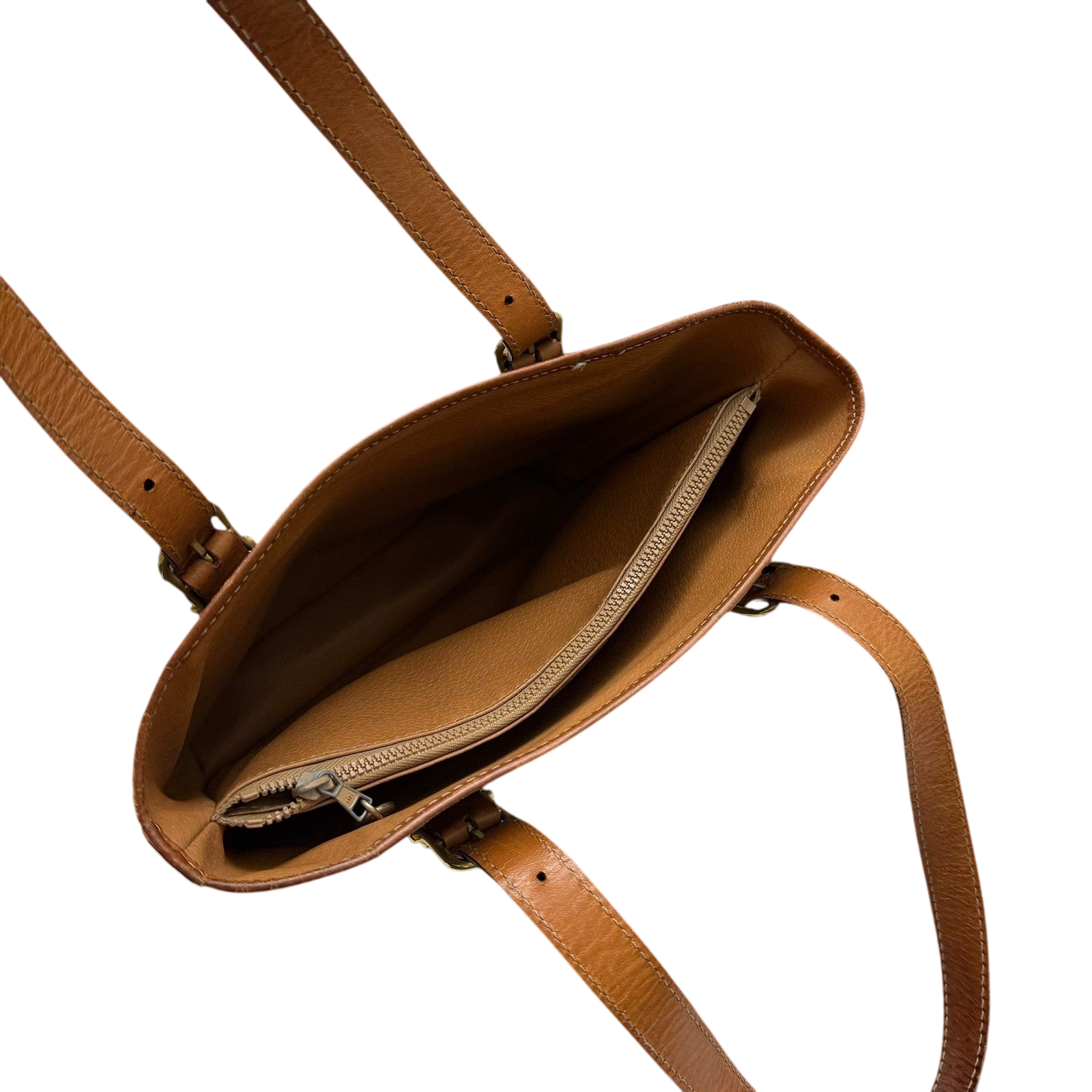 Céline 2008 Macadam Coated Canvas Monogram Tote Bag Brown