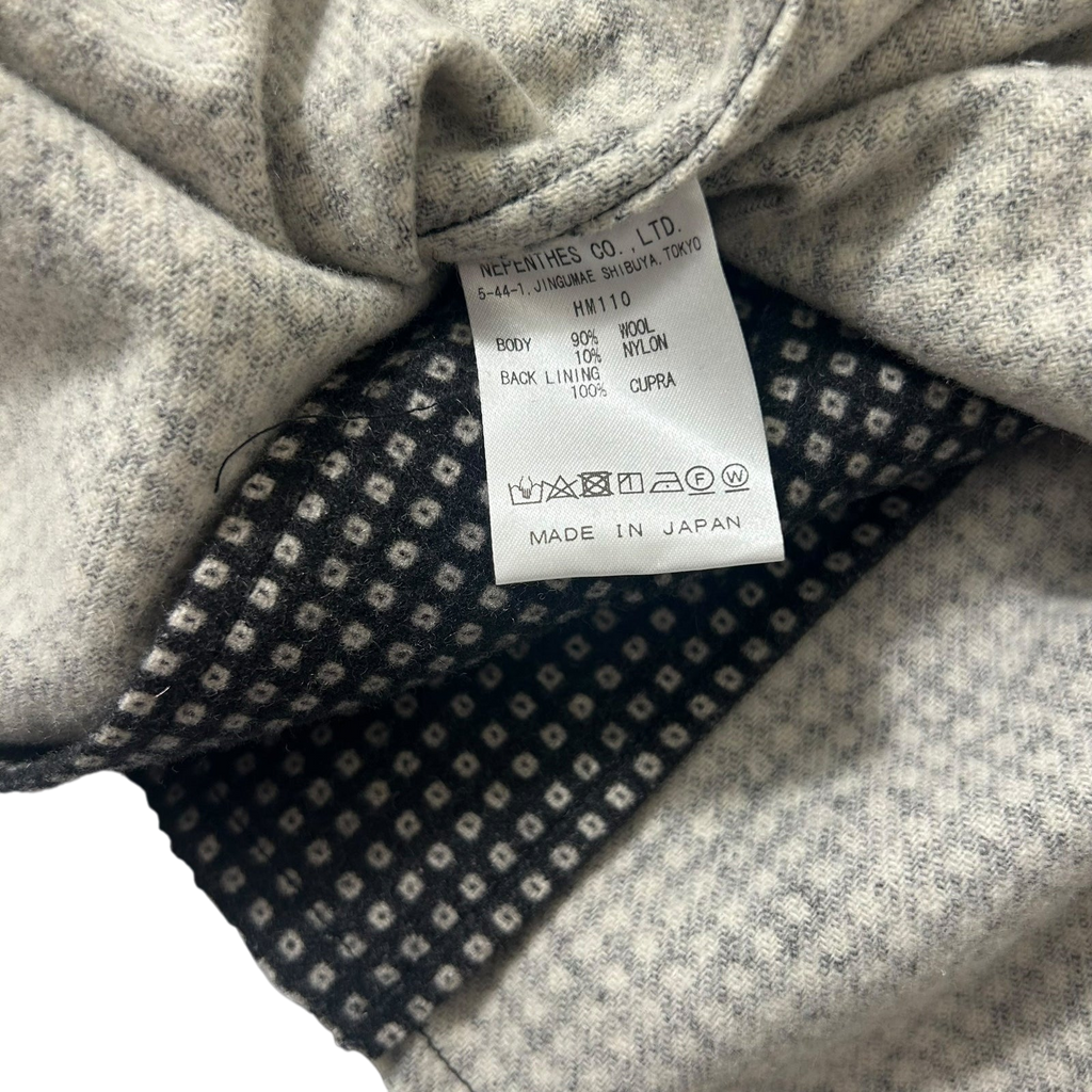 Needles Raw Hem Wool Button-Up Shirt (Fits M)