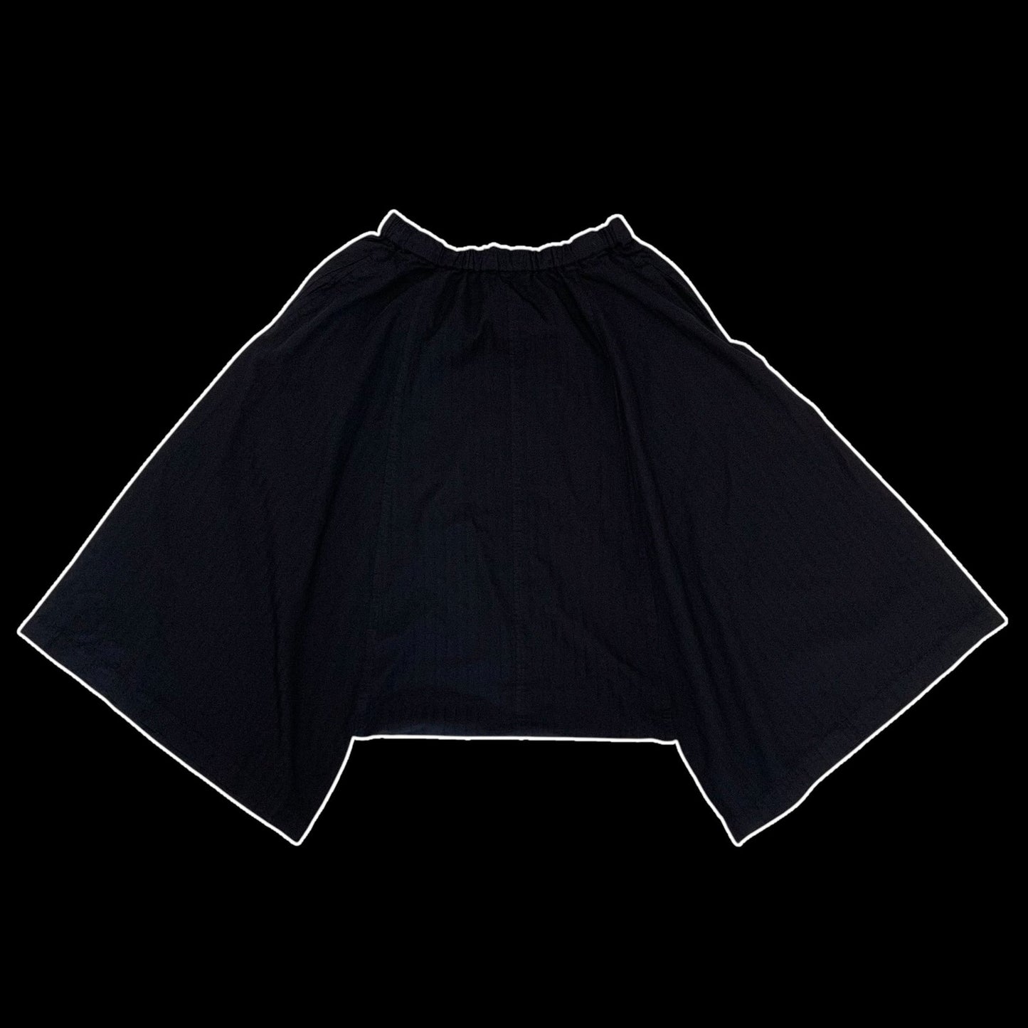 Comme des Garçons Drop Crotch Wide 3/4 Pants Black (Size L)