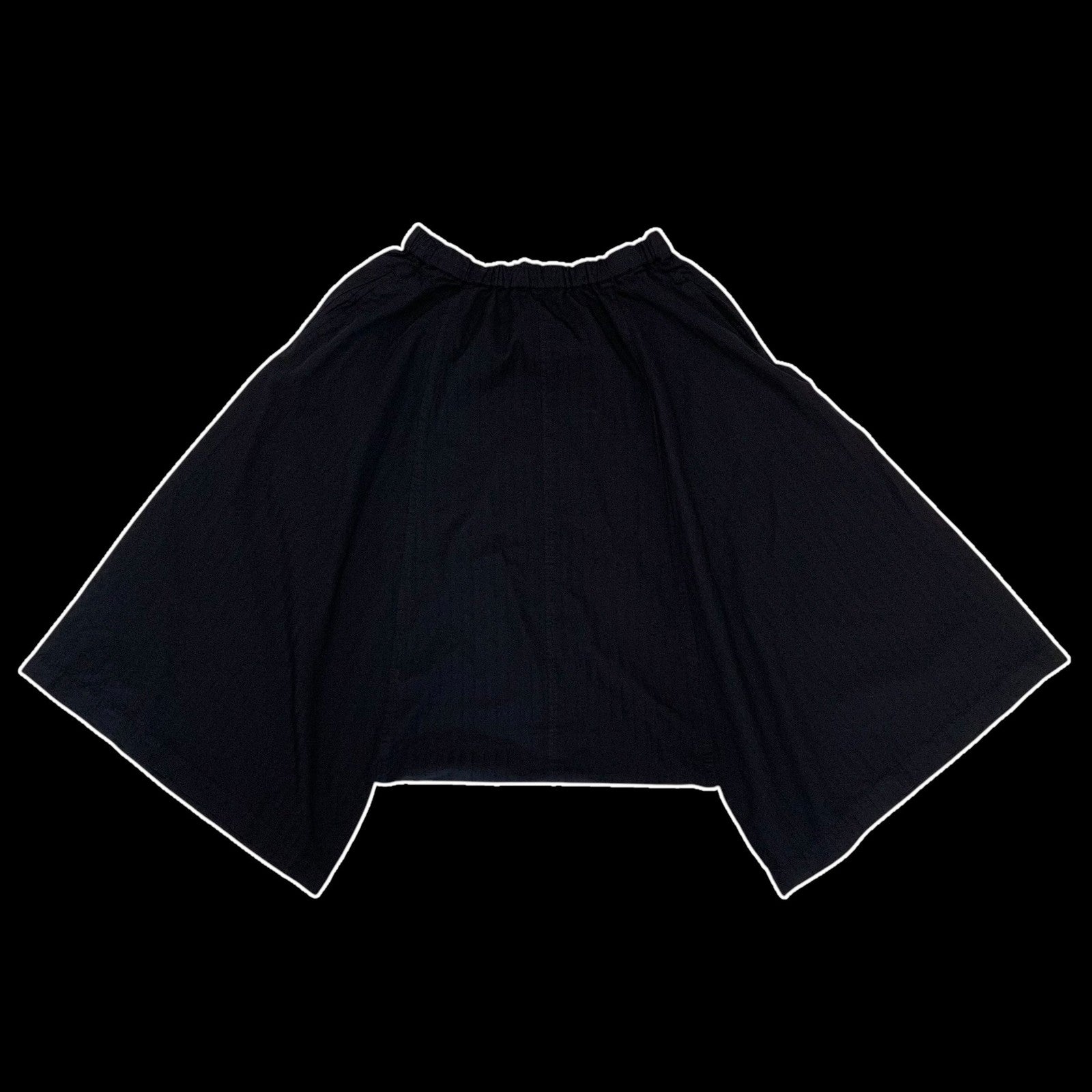 Comme des Garçons Drop Crotch Wide 3/4 Pants Black (Size L)