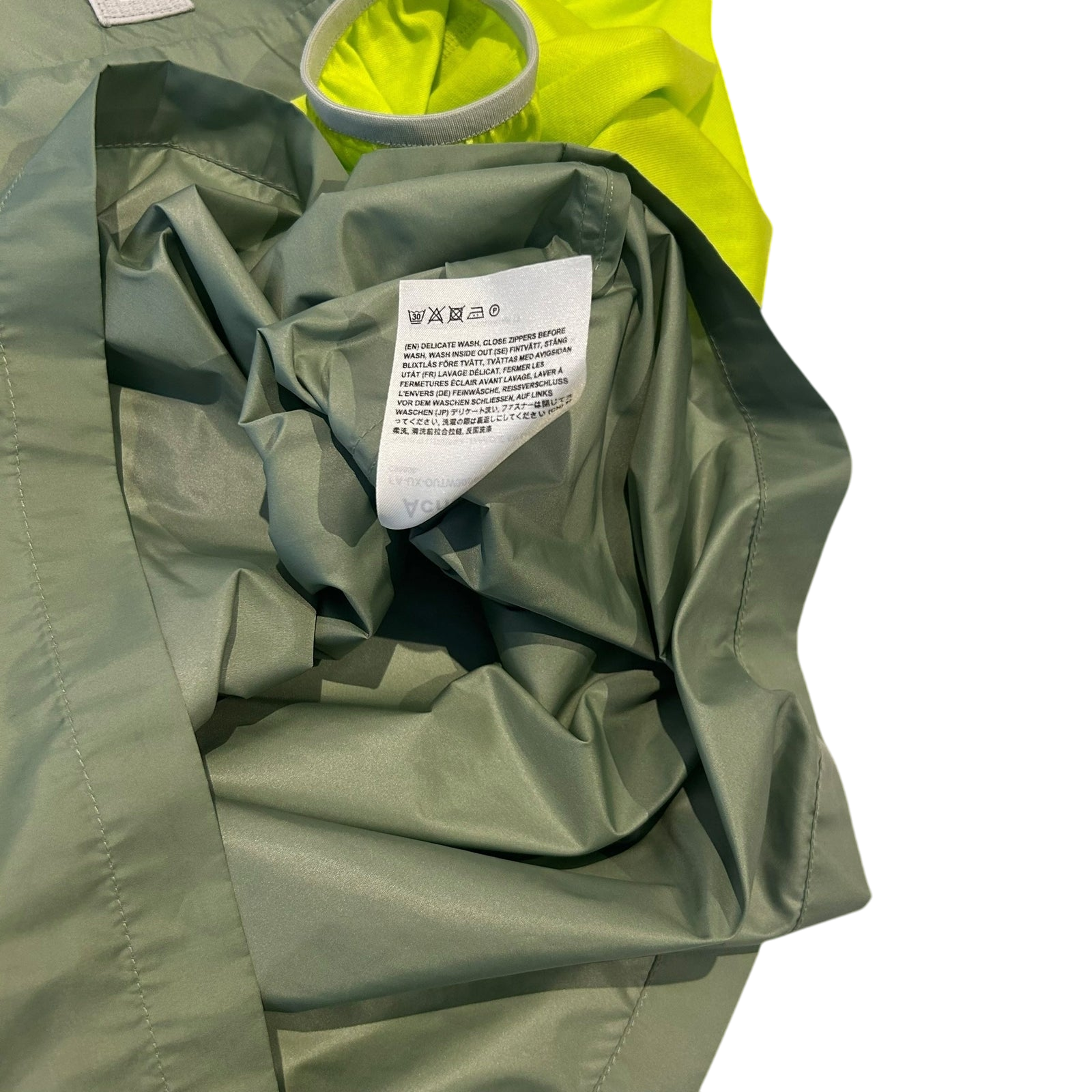 Acne Studios Contrast Windbreaker Jacket Green (Size S)