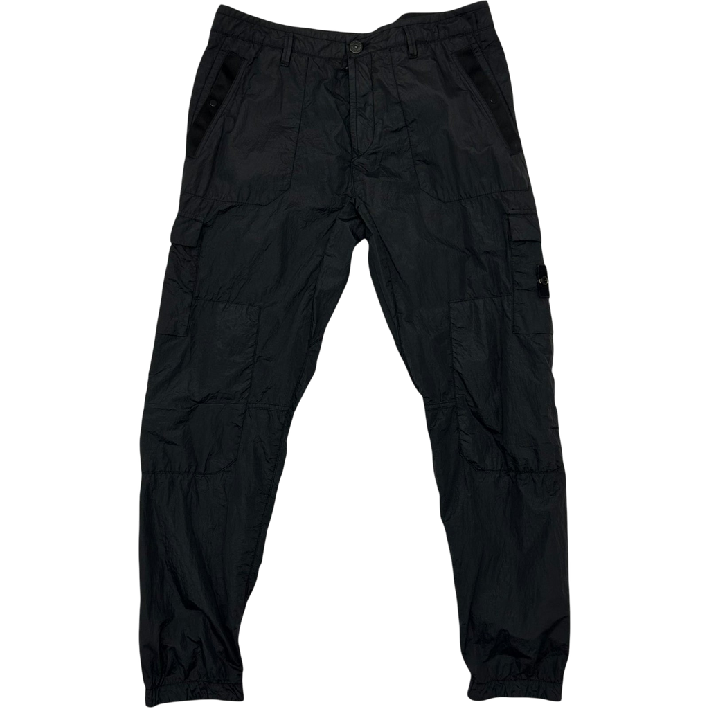 Stone Island Type RE Metal Nylon Cargo Pants Black (Size 34")