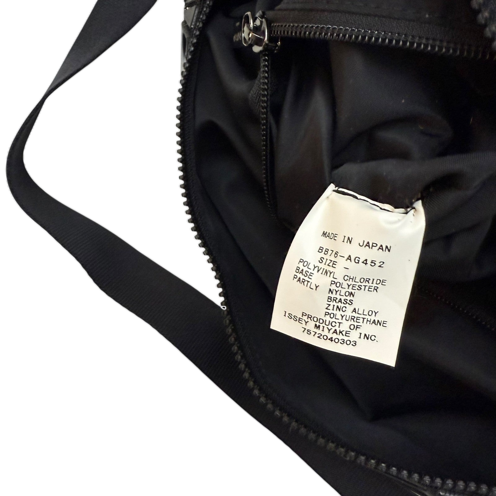 Bao Bao Issey Miyake Geometric-Panelled Large Cross Body Bag Black