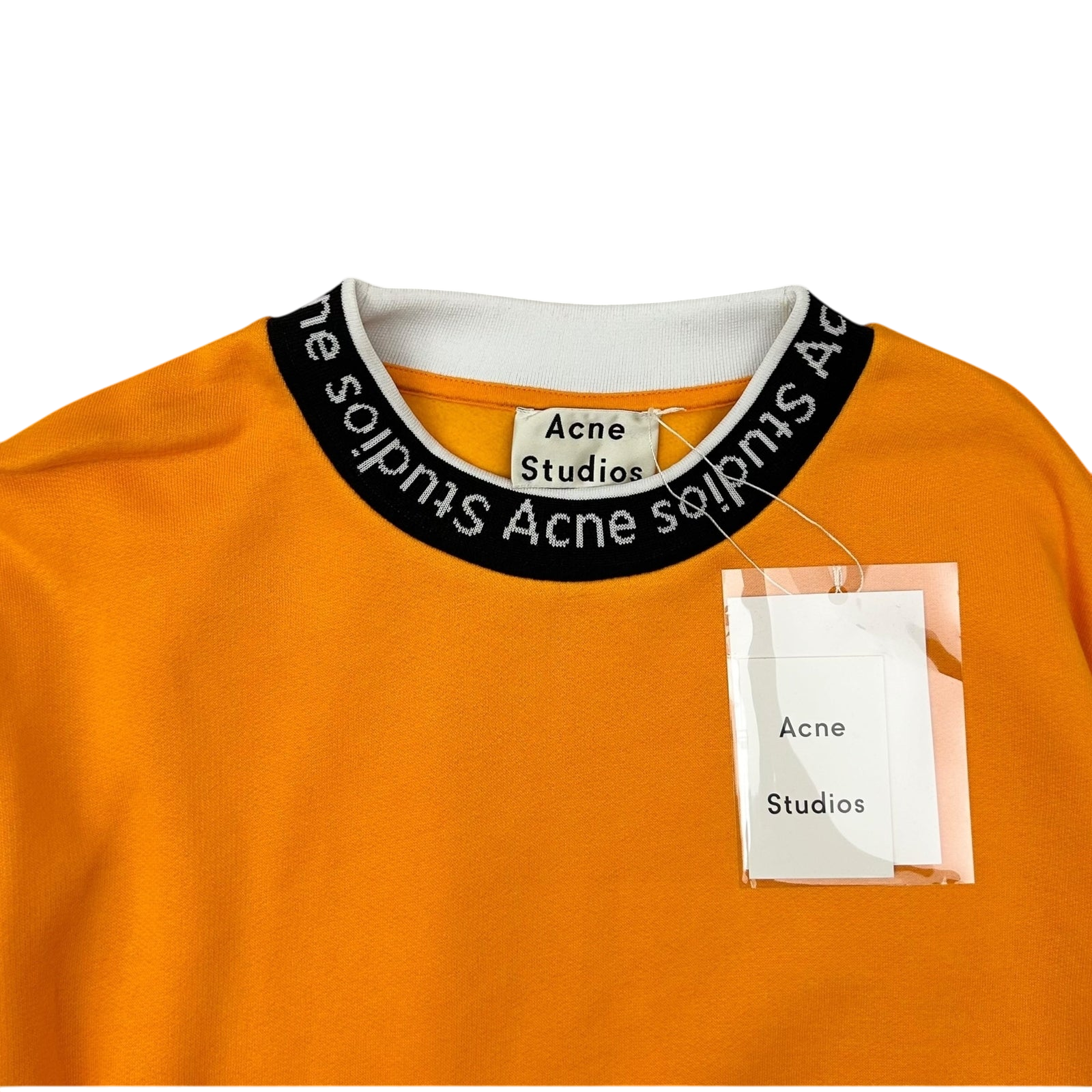 Acne Studios Jacquard Logo Sweater Orange (Fits L-XL)
