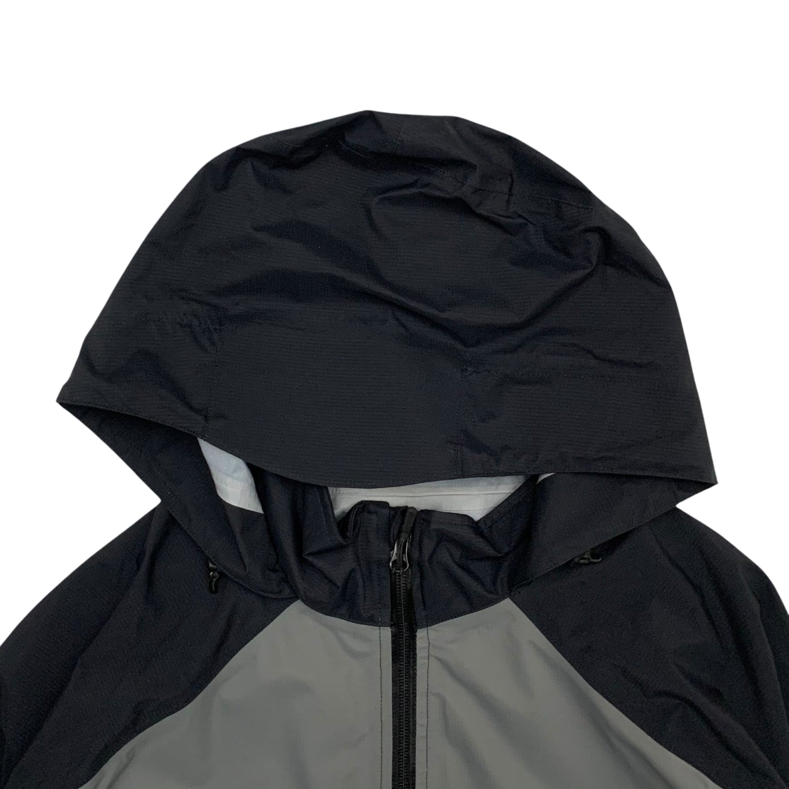 Stussy AW20 Taped Seam Nylon Rain Jacket Black/Grey (Fits L-XL)