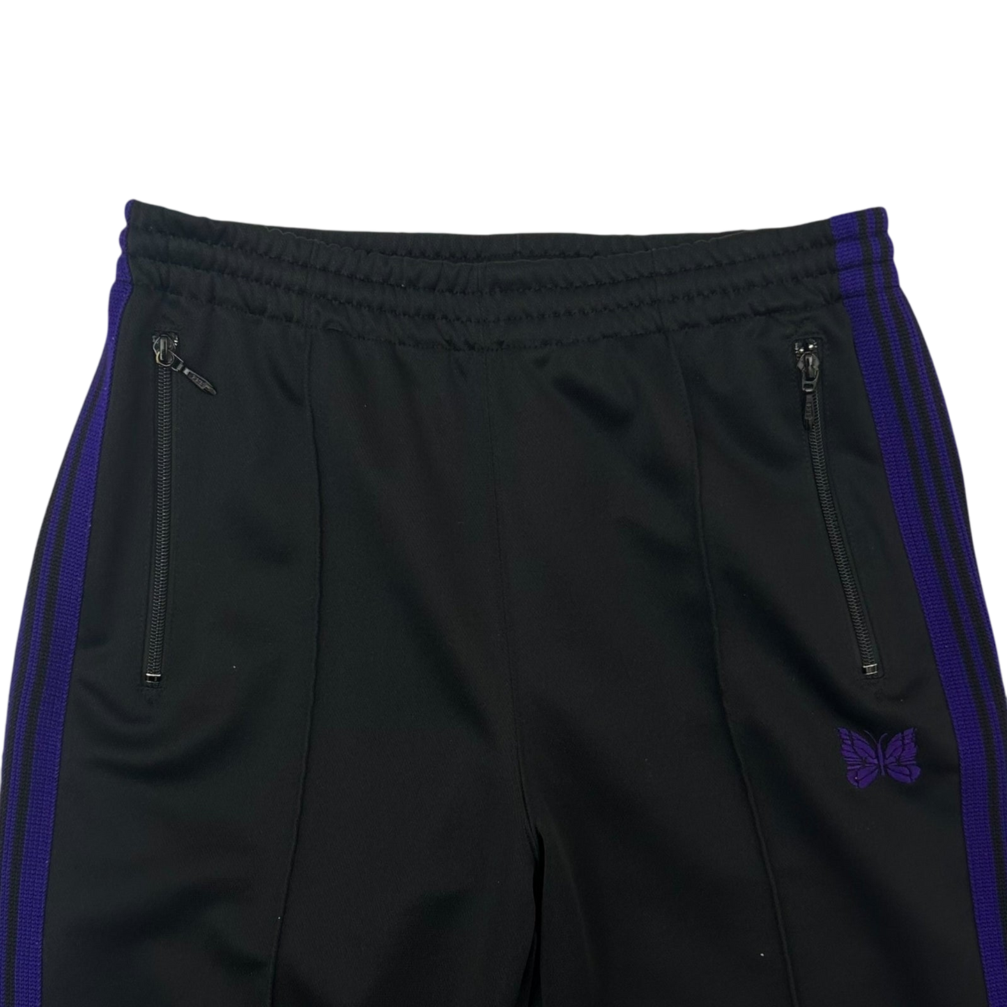 Needles Poly Smooth Track Pants Black/Purple (Size S)