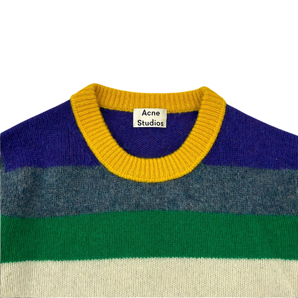 Acne Studios Kai Striped Wool Sweater (Fits M-L)