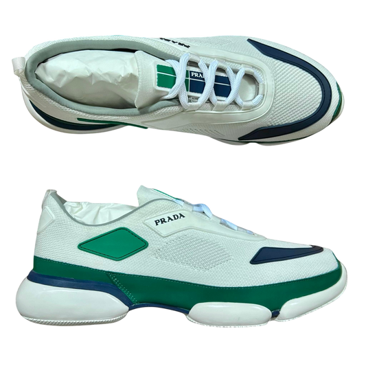 Prada Cloudbust Low Green / Navy / White