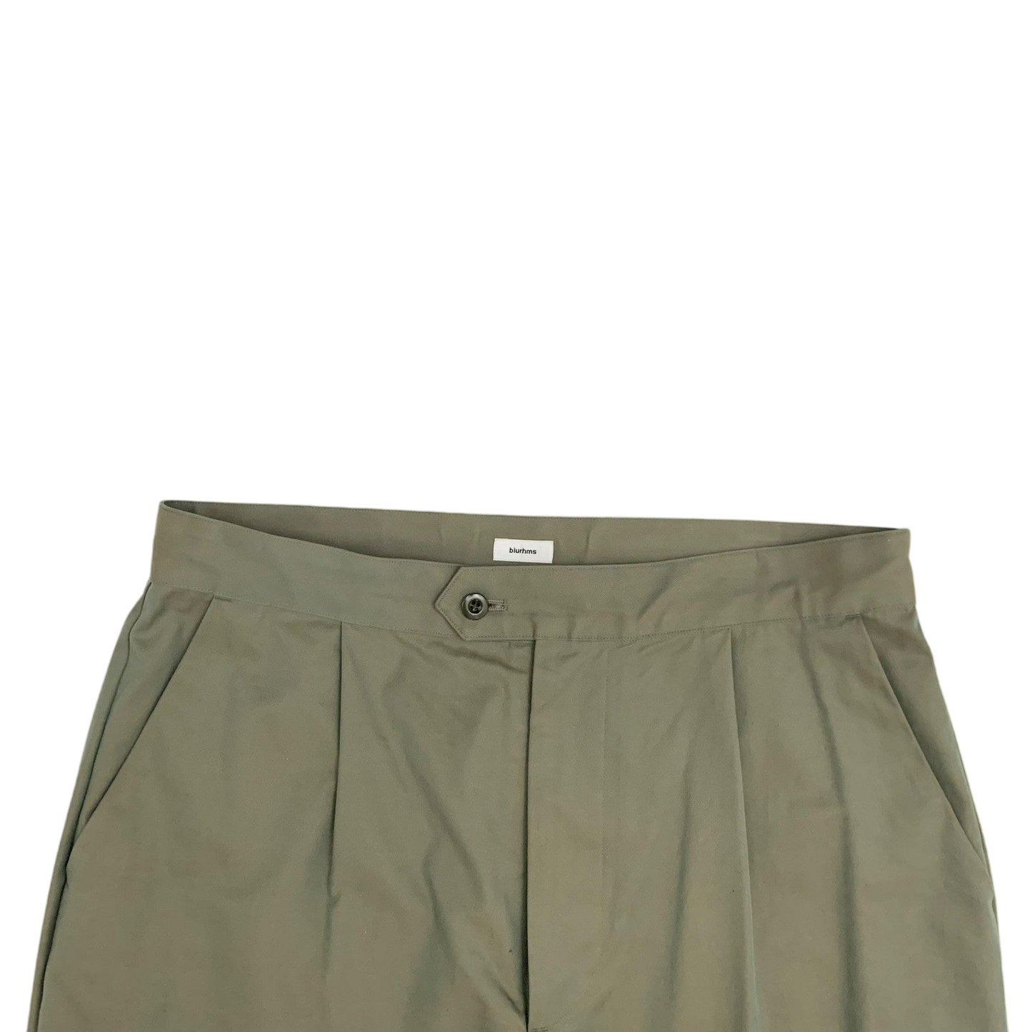 Blurhms Pleated Trousers Olive (Size 32”)
