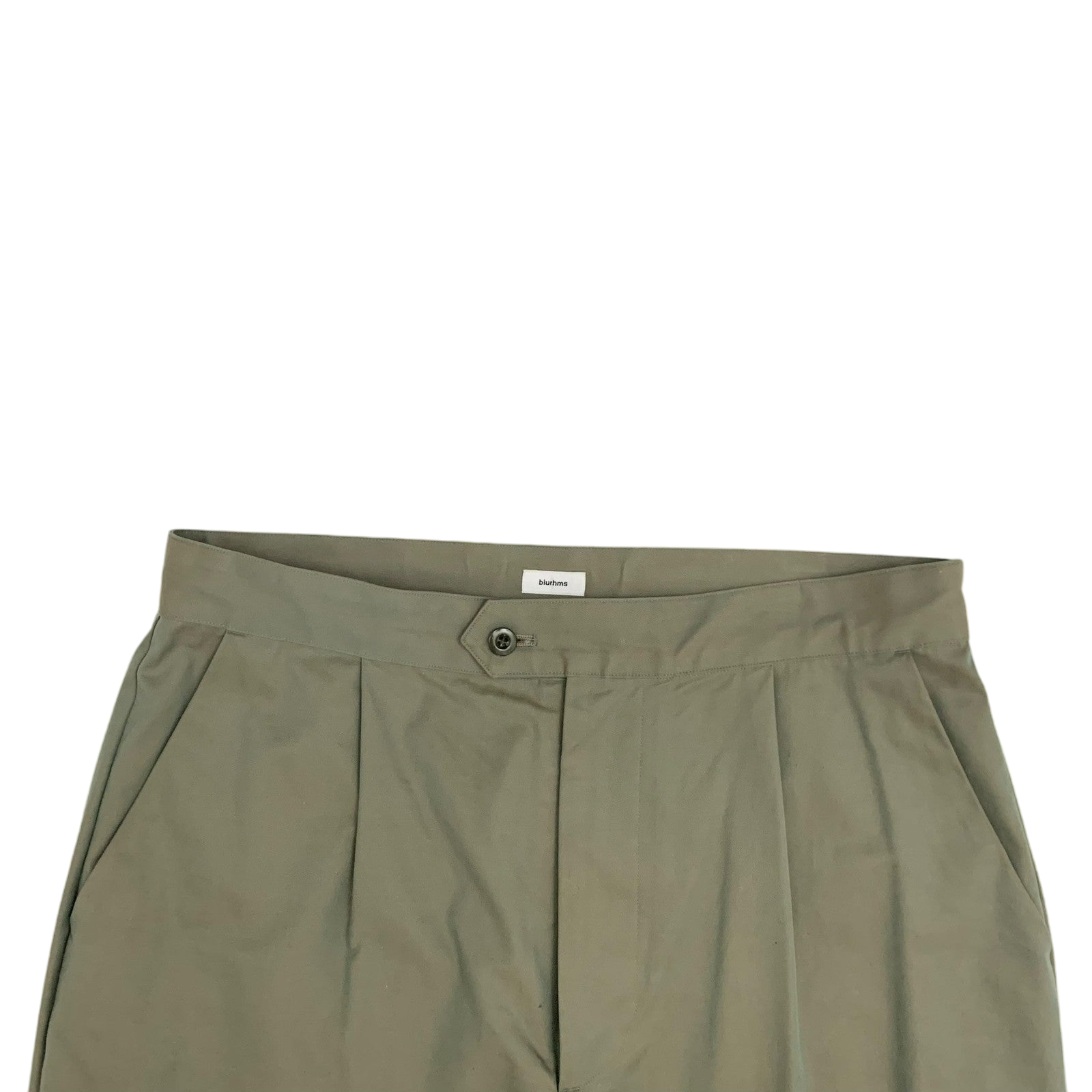 Blurhms Pleated Trousers Olive (Size 32”)