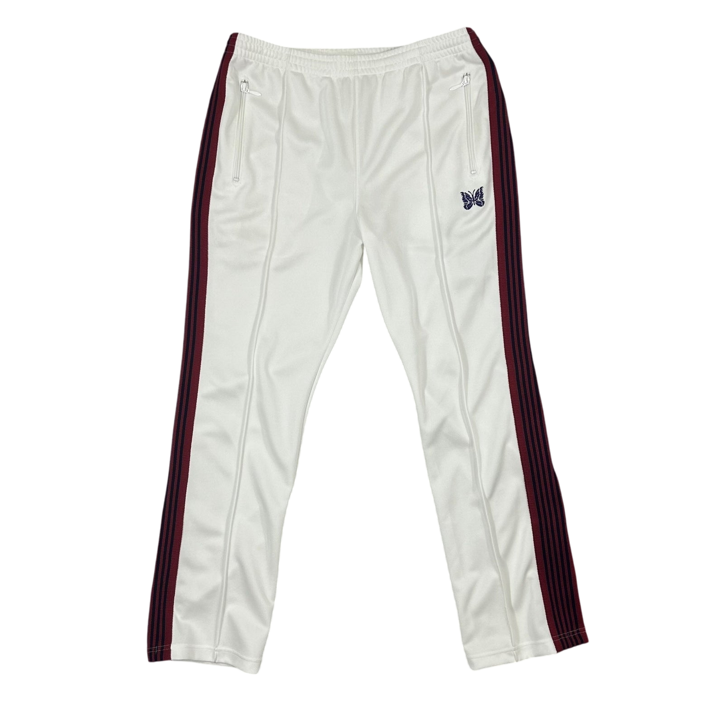 Needles Poly Smooth Track Pants White/Red/Purple (Size L)