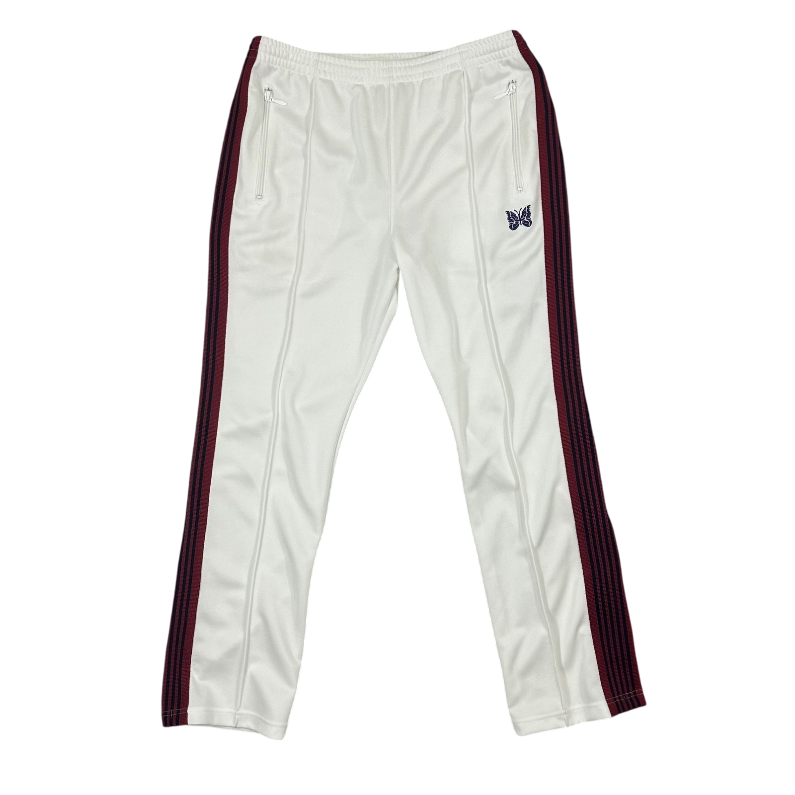 Needles Poly Smooth Track Pants White/Red/Purple (Size L)