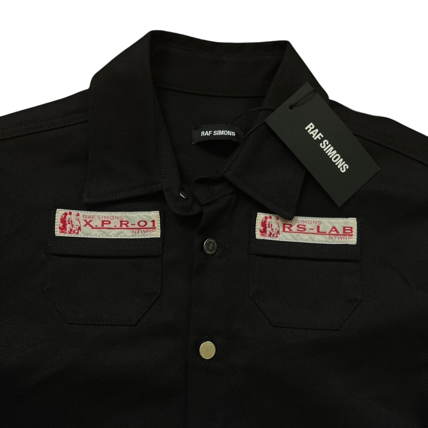 SS20 Raf Simons Lab Black Heavy Denim Shirt / Overshirt (Size S)