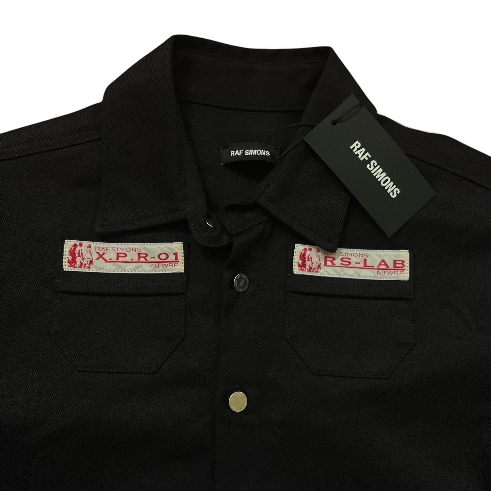 SS20 Raf Simons Lab Black Heavy Denim Shirt / Overshirt (Size S)