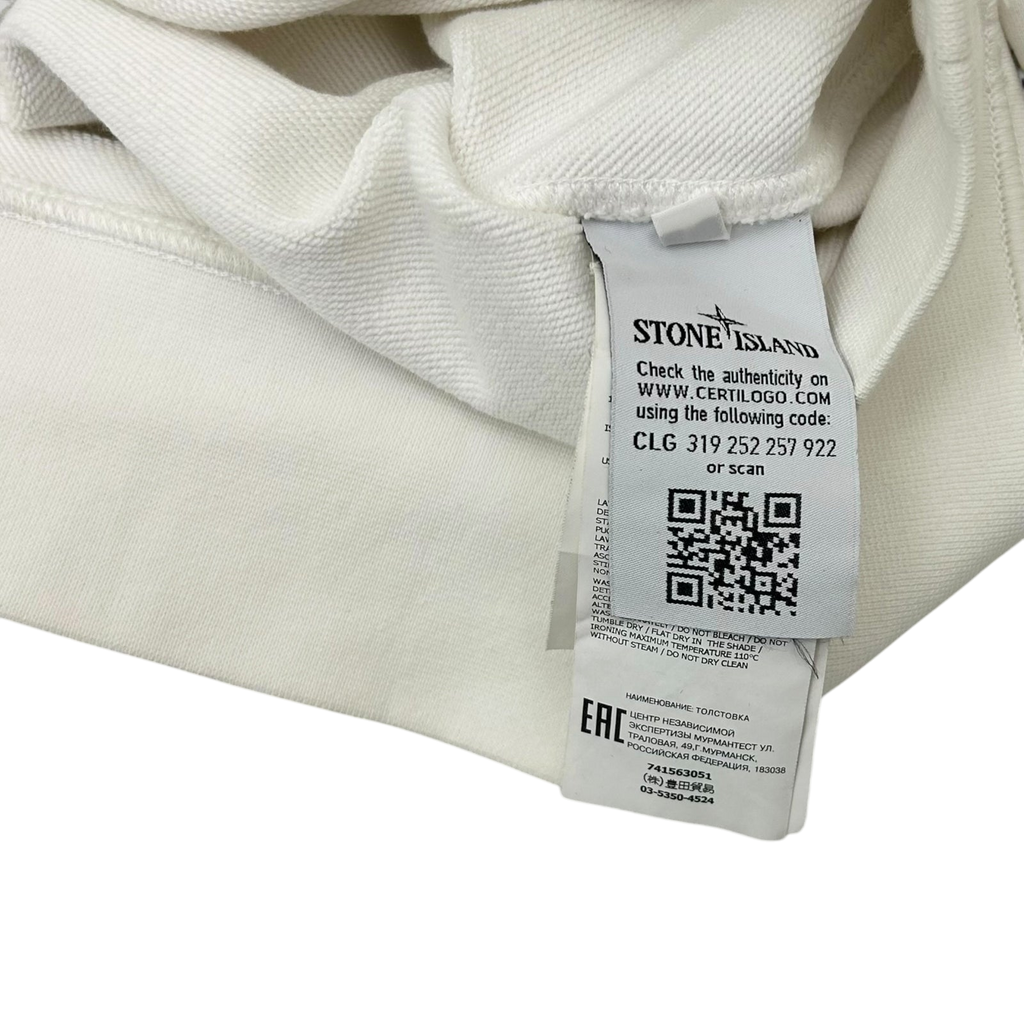 Stone Island Crewneck Sweater White (Fits M/L)