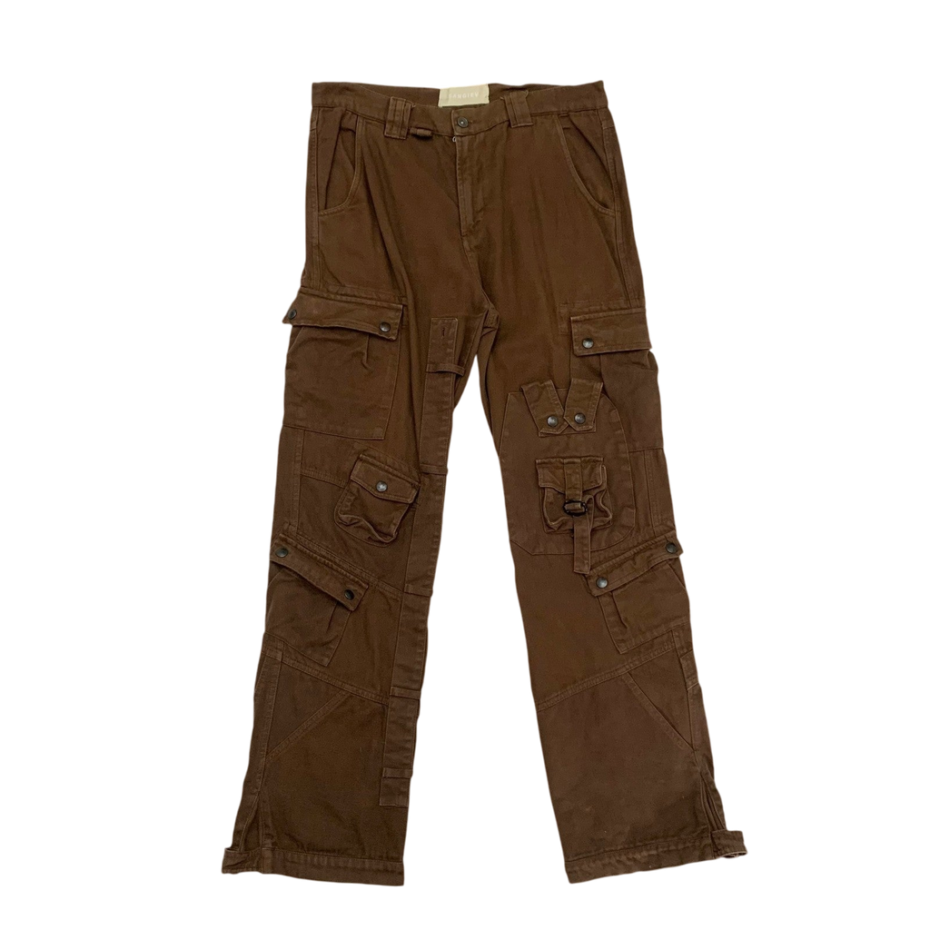 Sangiev Reconstructed Cargo Pants Brown (Size L)