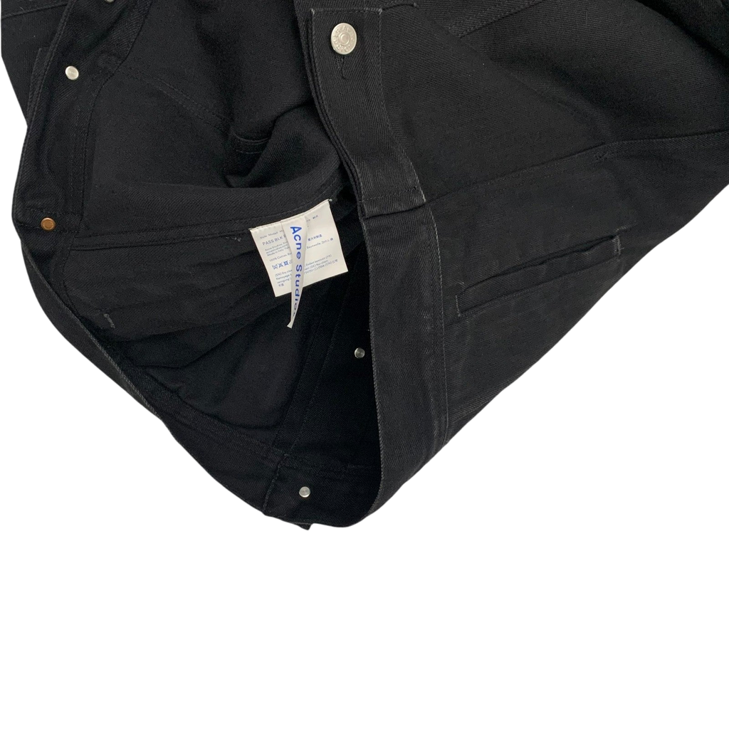 Acne Studios Blå Konst Pass Denim Jacket Black (Fits M-L)