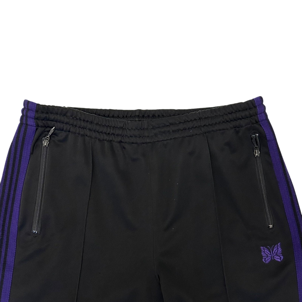 Needles Poly Smooth Track Pants Black/Purple (Size L)