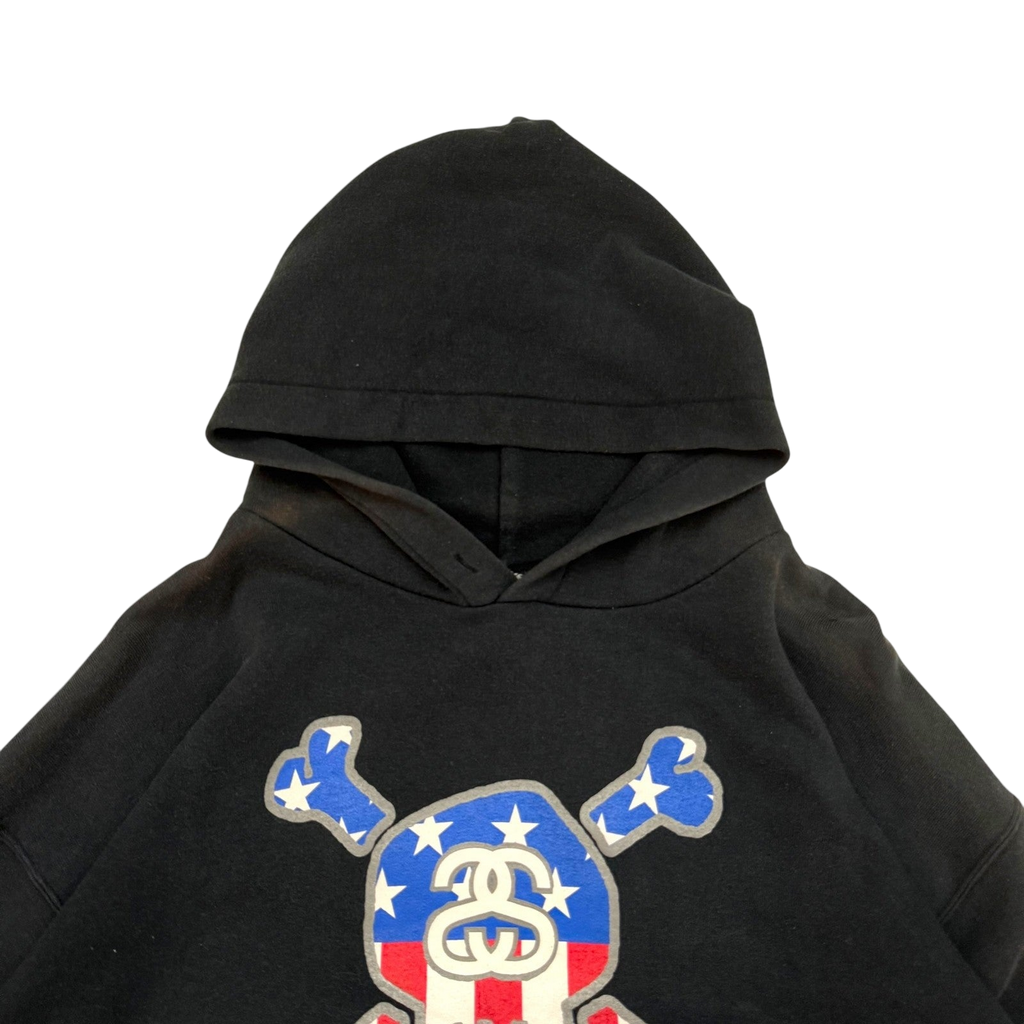 Stussy Vintage 2002 ‘Stars and Skulls Forever’ Hoodie Black (Size XL)