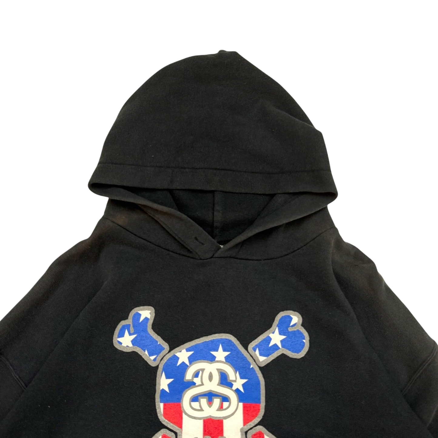 Stussy Vintage 2002 ‘Stars and Skulls Forever’ Hoodie Black (Size XL)
