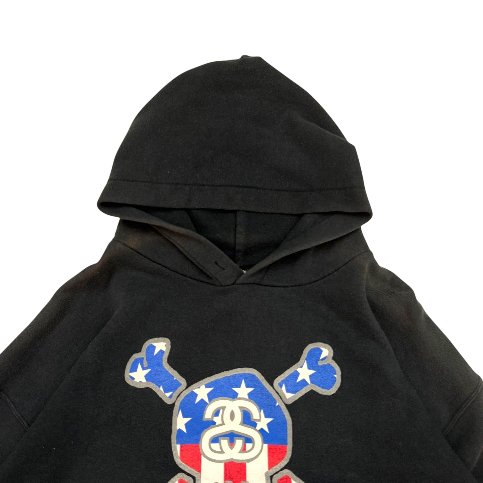 Stussy Vintage 2002 ‘Stars and Skulls Forever’ Hoodie Black (Size XL)