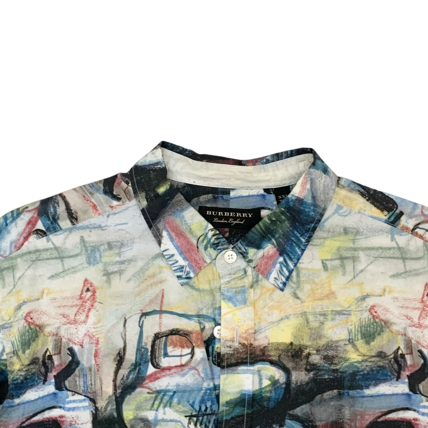 Burberry SS17 (Runway) Henry Moore-Inspired Patterned Longsleeve Shirt (Fits L)