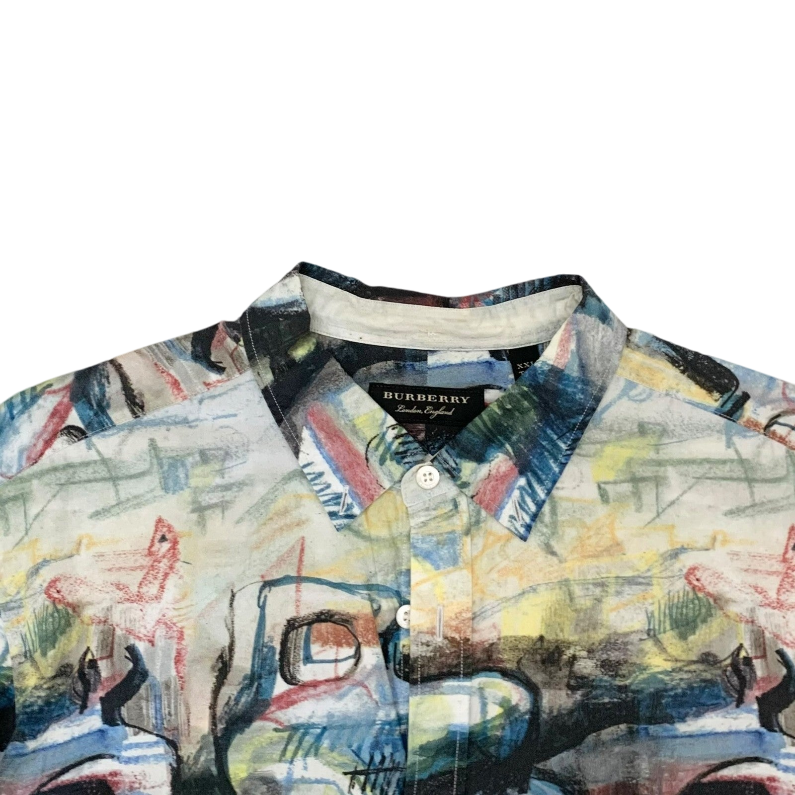 Burberry SS17 (Runway) Henry Moore-Inspired Patterned Longsleeve Shirt (Fits L)