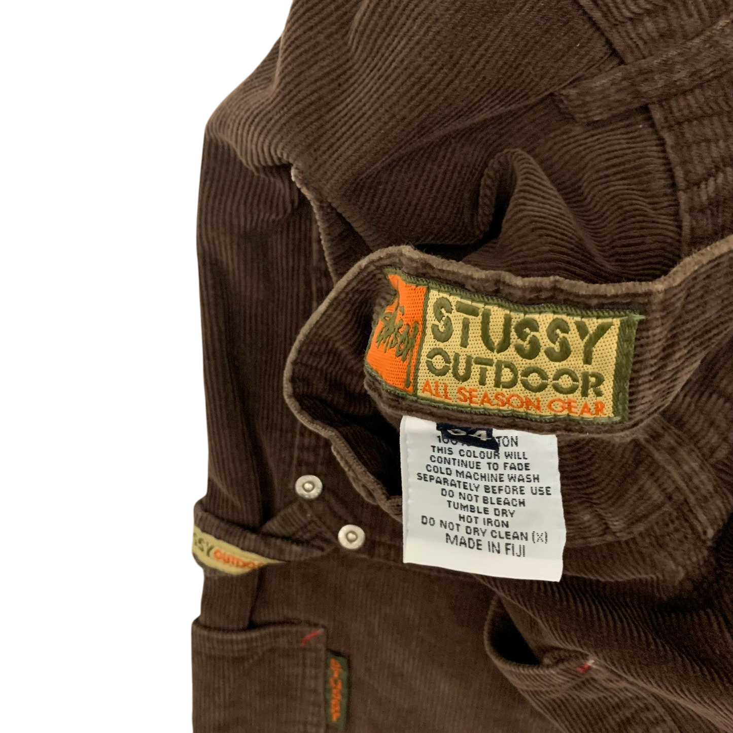 Stussy Vintage Brown Corduroy Carpenter Pants (W34)