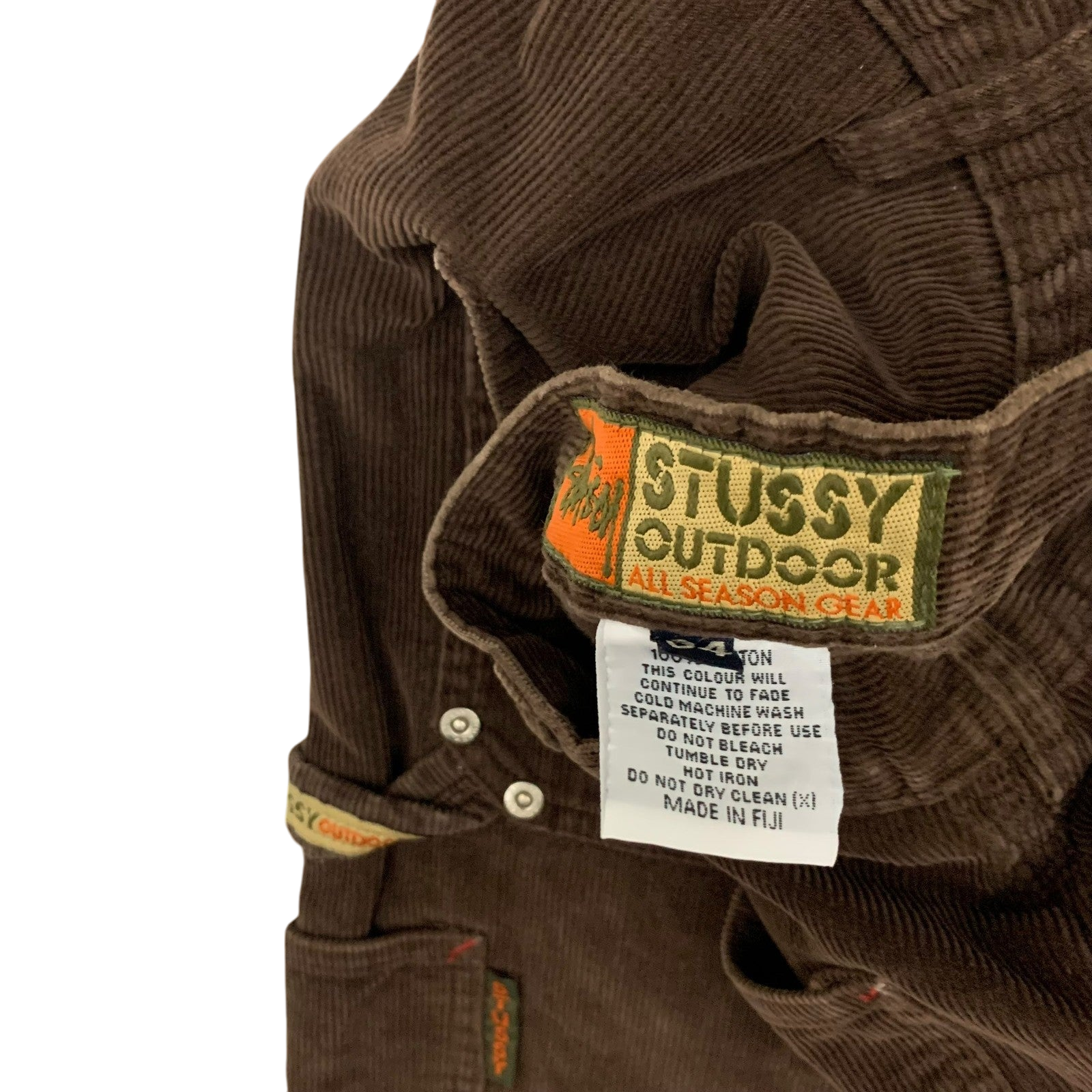 Stussy Vintage Brown Corduroy Carpenter Pants (W34)