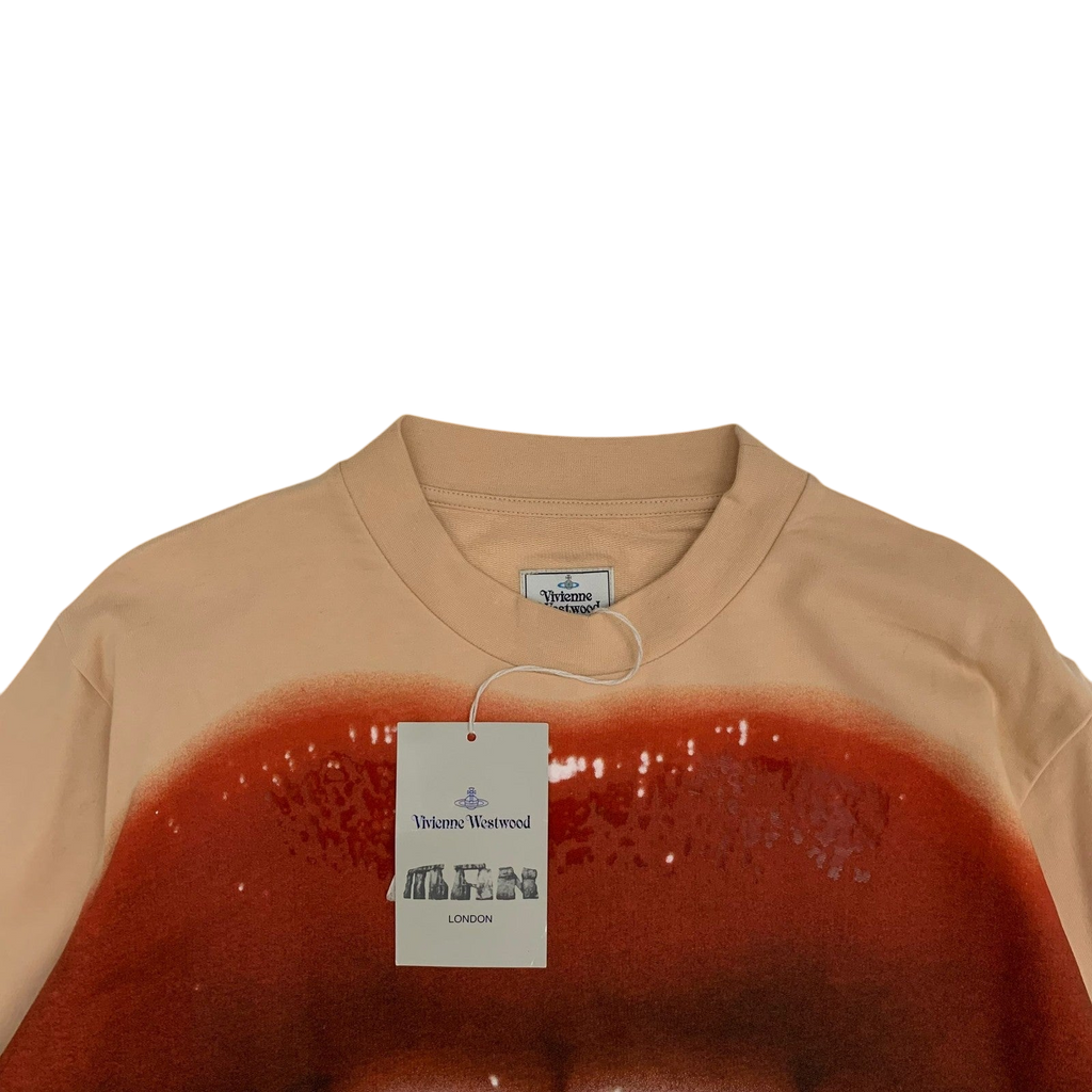 Vivienne Westwood Lip Print Sweatshirt Nude (Fits M-L)