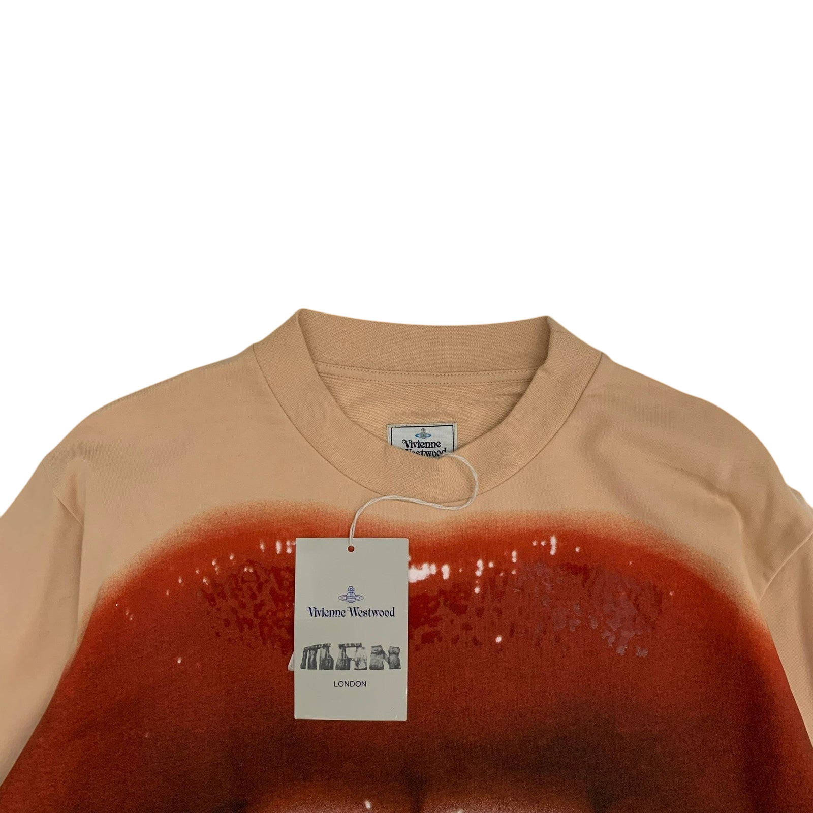 Vivienne Westwood Lip Print Sweatshirt Nude (Fits M-L)