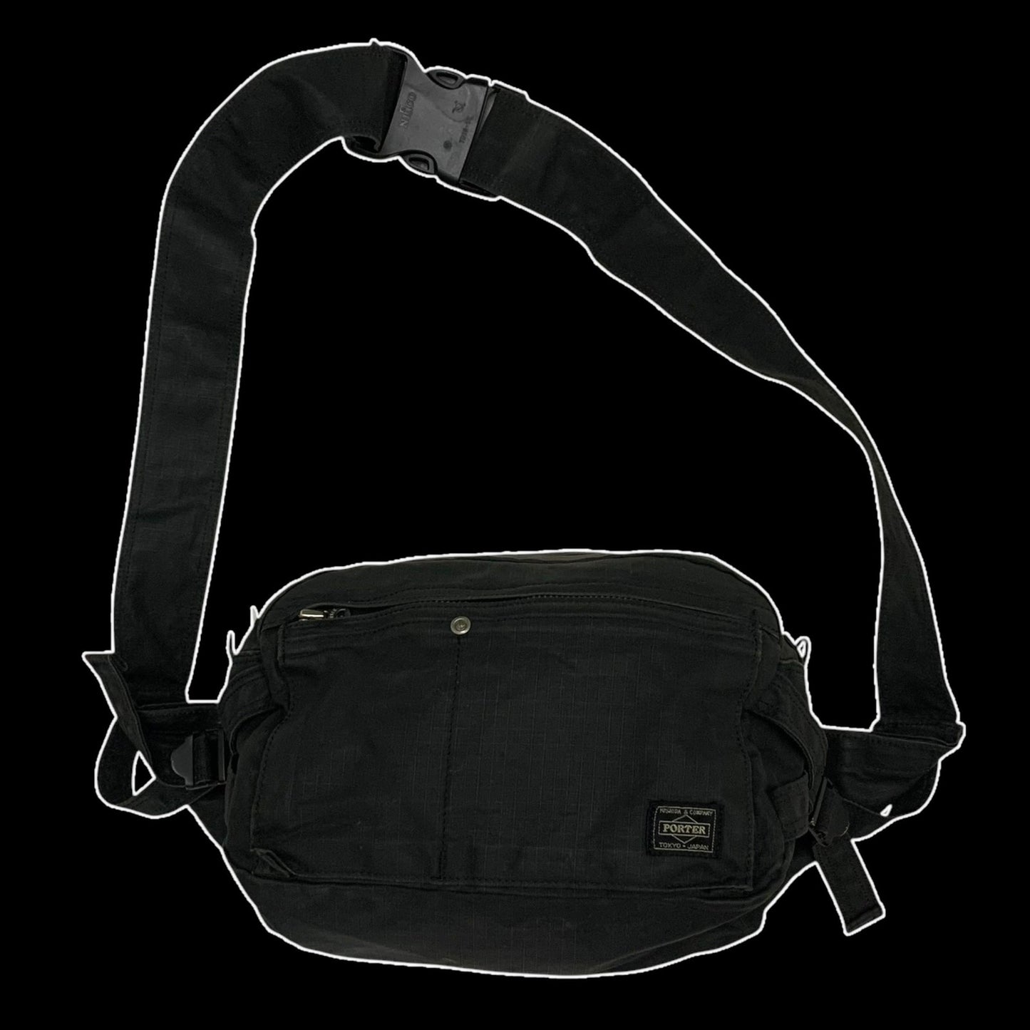 Porter Ripstop Waist Bag Black